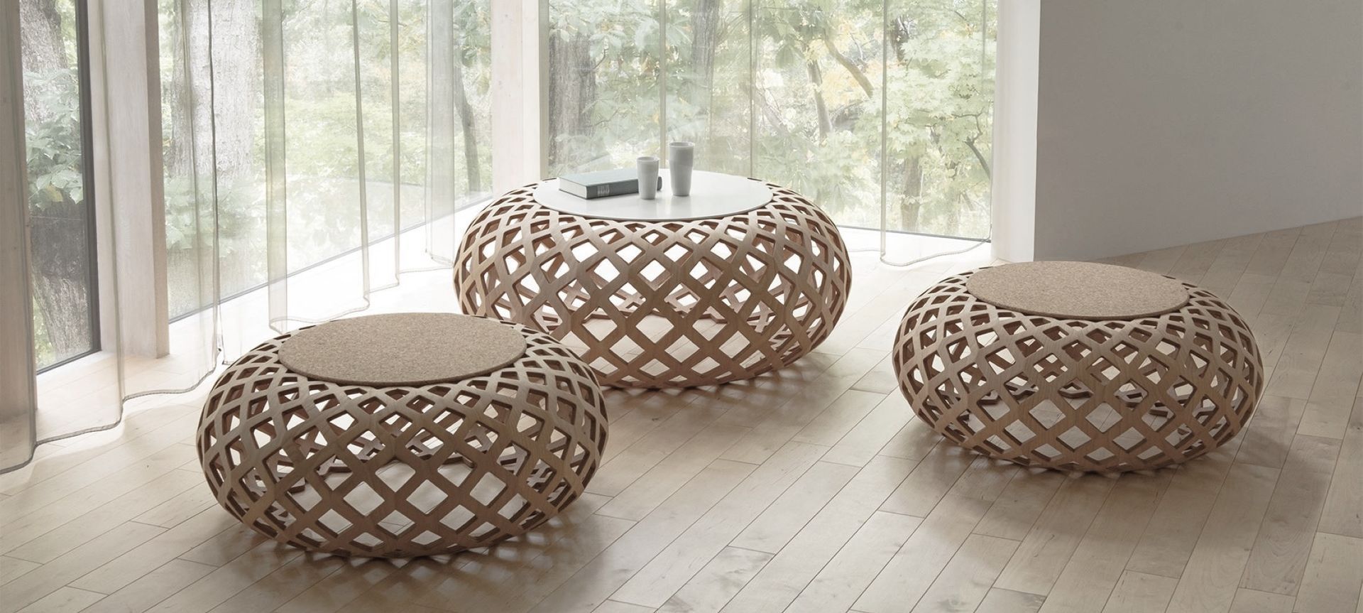 The Kina Lux Ottoman by CondeHouse from Matisse.
