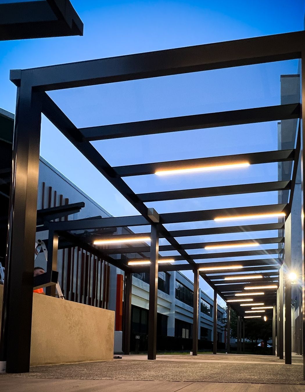 Integrating lighting is a great way to customise your pergola and take it to the next level.