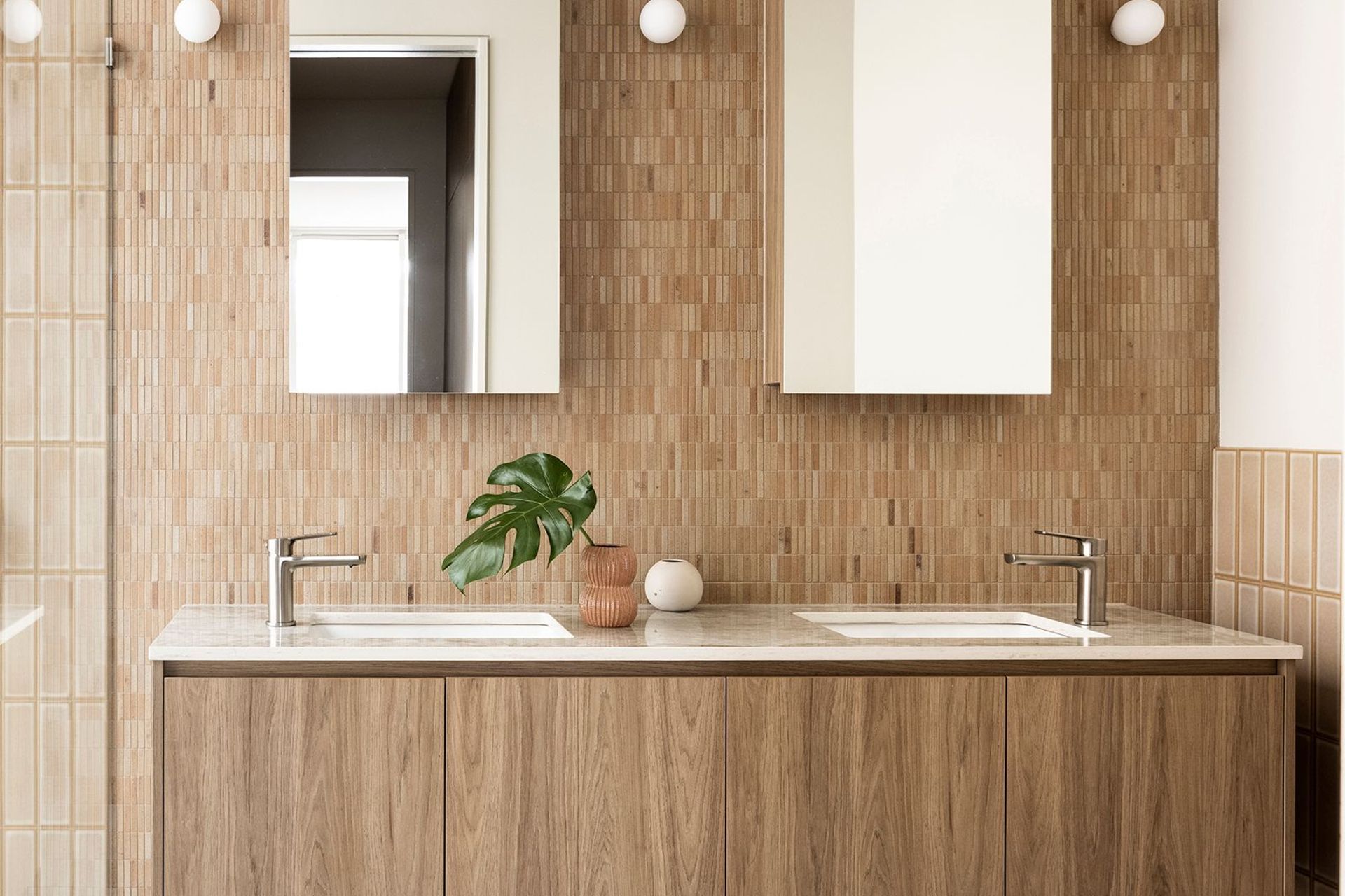 Tiles with a low water absorption rate are ideal for wet areas.