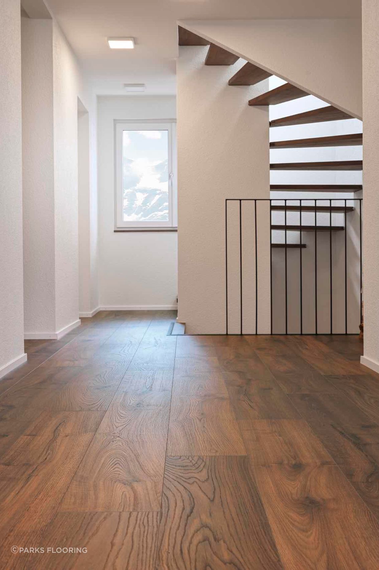 “Different flooring types (hardwood, tile, laminate, carpet, etc.) may require specific cleaning products or techniques. Using the wrong product or method can damage the floor’s functionality, causing issues like warping, fading, or cracking.” Image: KronoSwiss Laminate in Sunset.