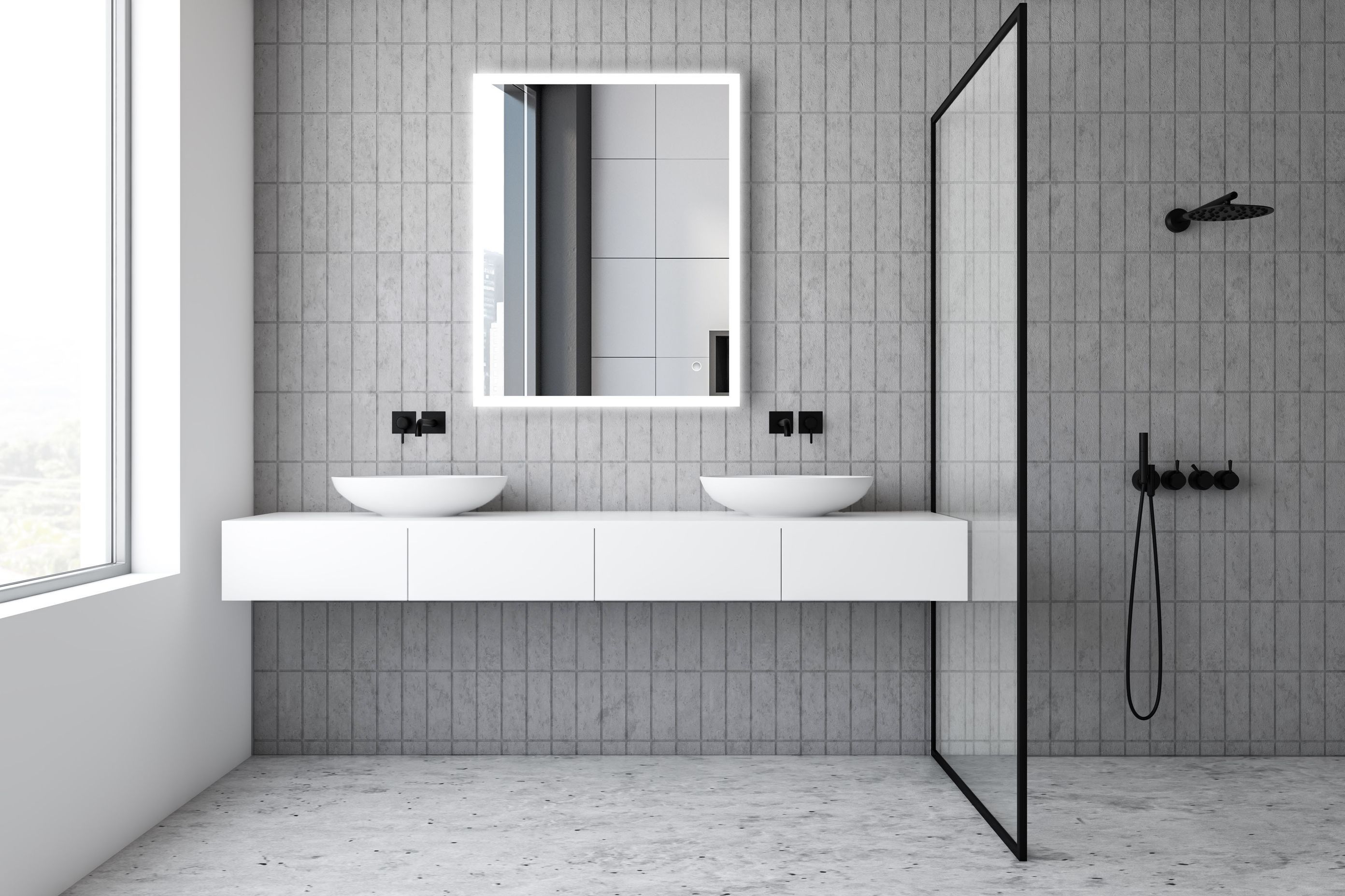 The LED Frost Light Mirror with Demister delivers on multiple levels through clarity and warmth.