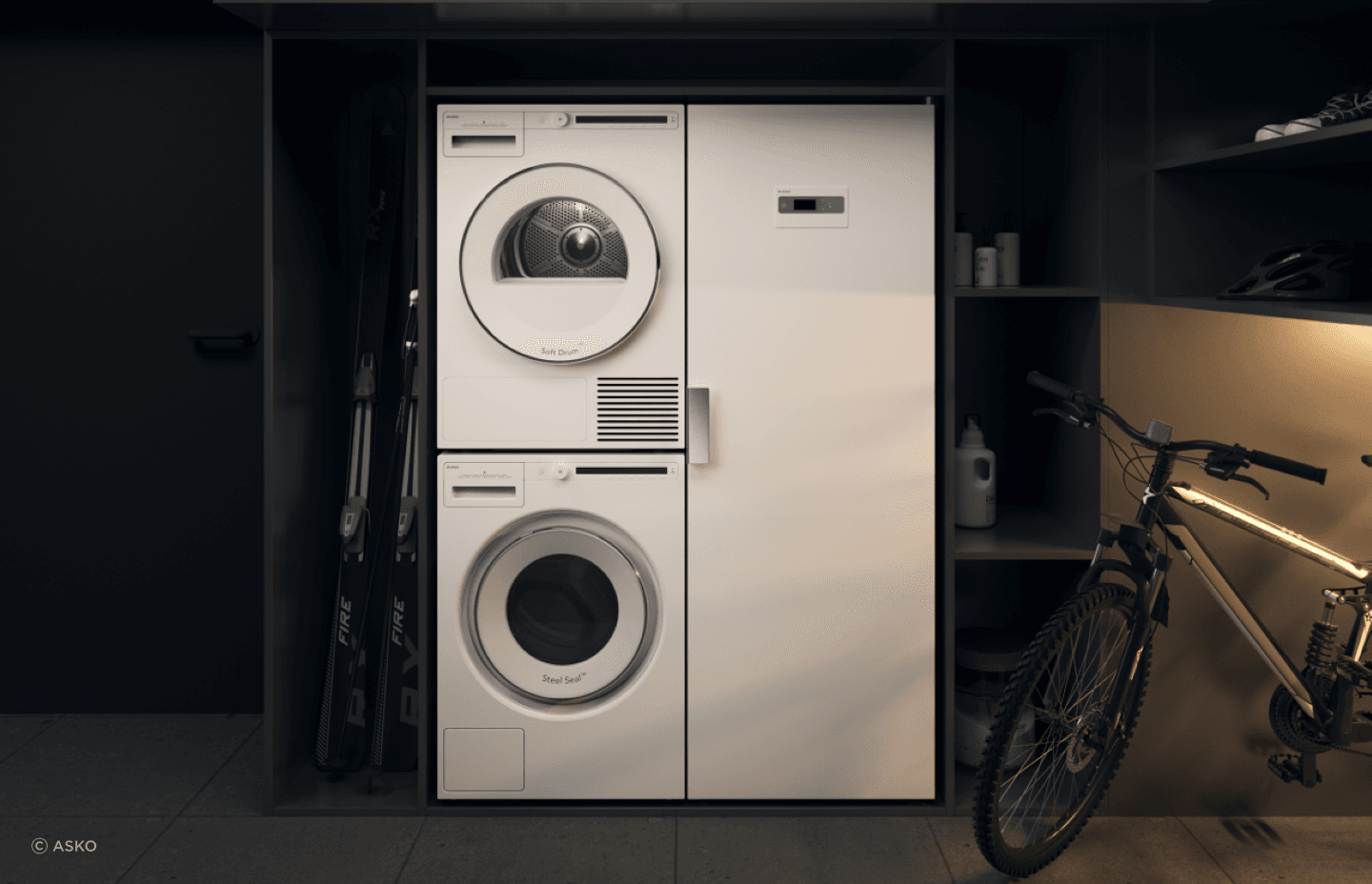 The Logic 16M Drying Cabinet by ASKO is a great complement to a washer and dryer that will help you meet all your laundry needs.