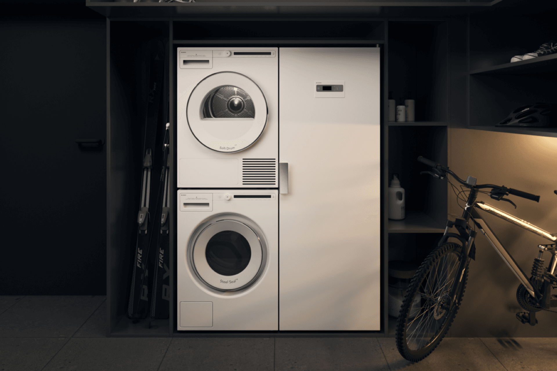 The Logic 16M Drying Cabinet by ASKO is a great complement to a washer and dryer that will help you meet all your laundry needs.