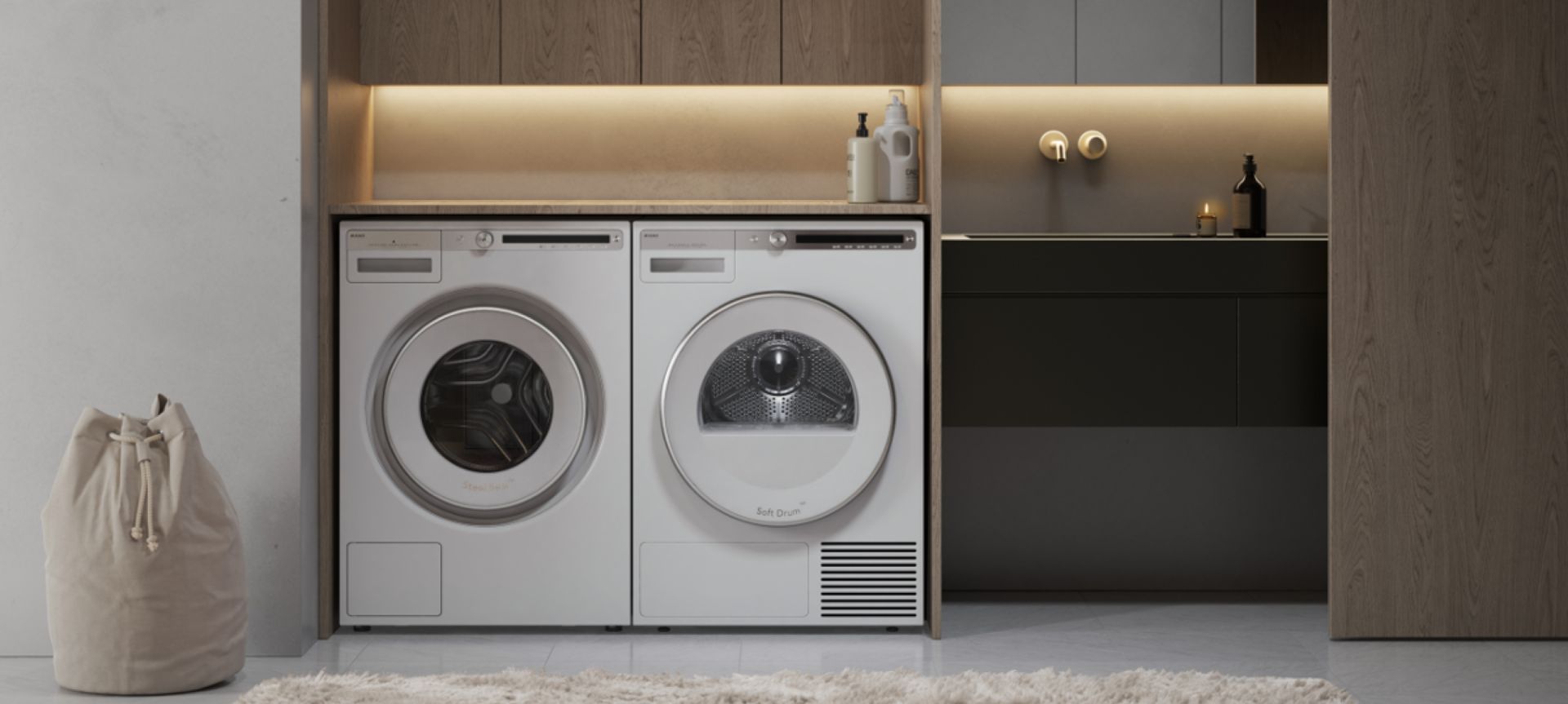 An ASKO Front Loader and Logic 8KG Dryer.