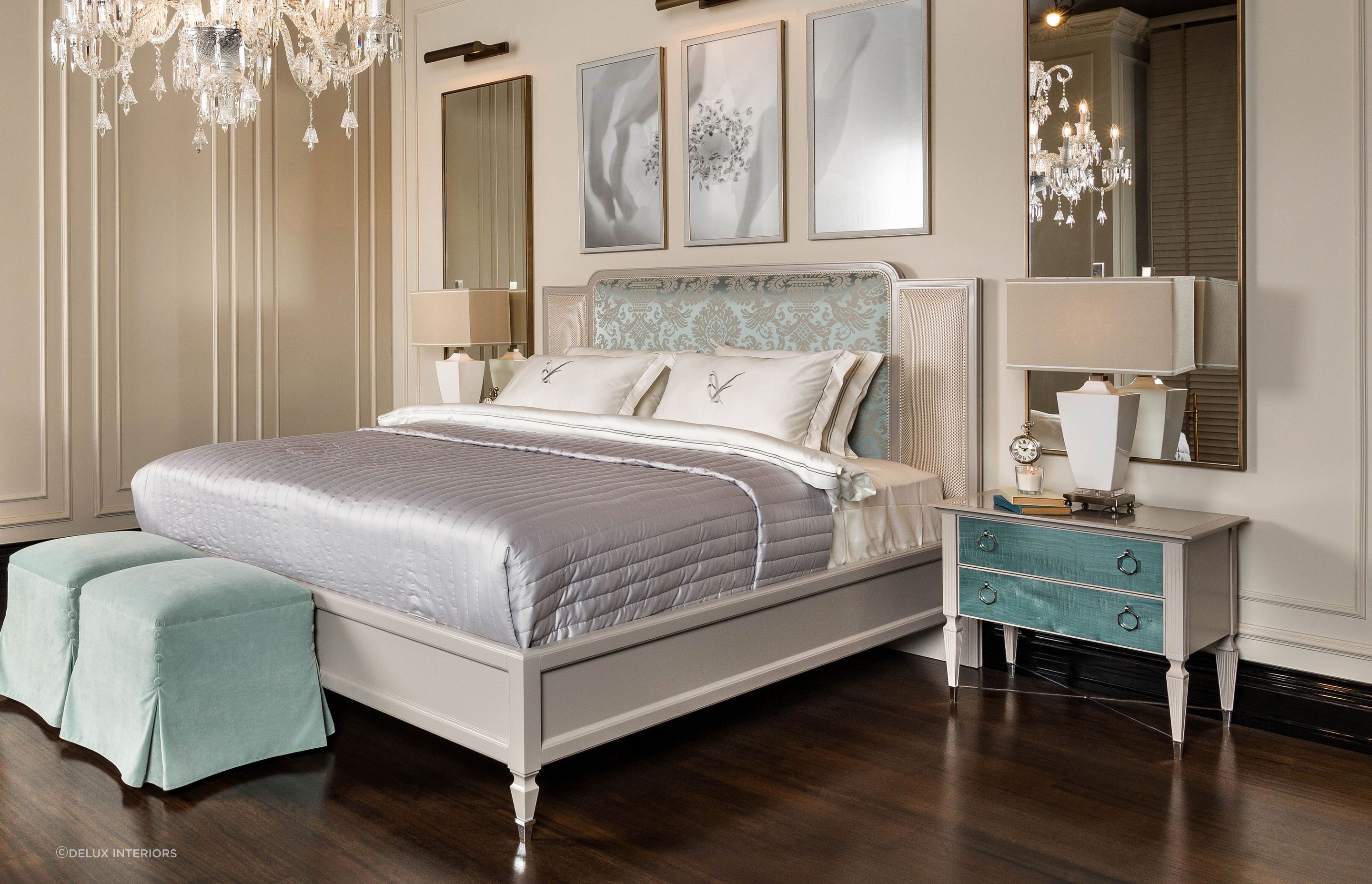 Options like the Laura Nightstand show how luxurious and timeless classical styling can be.