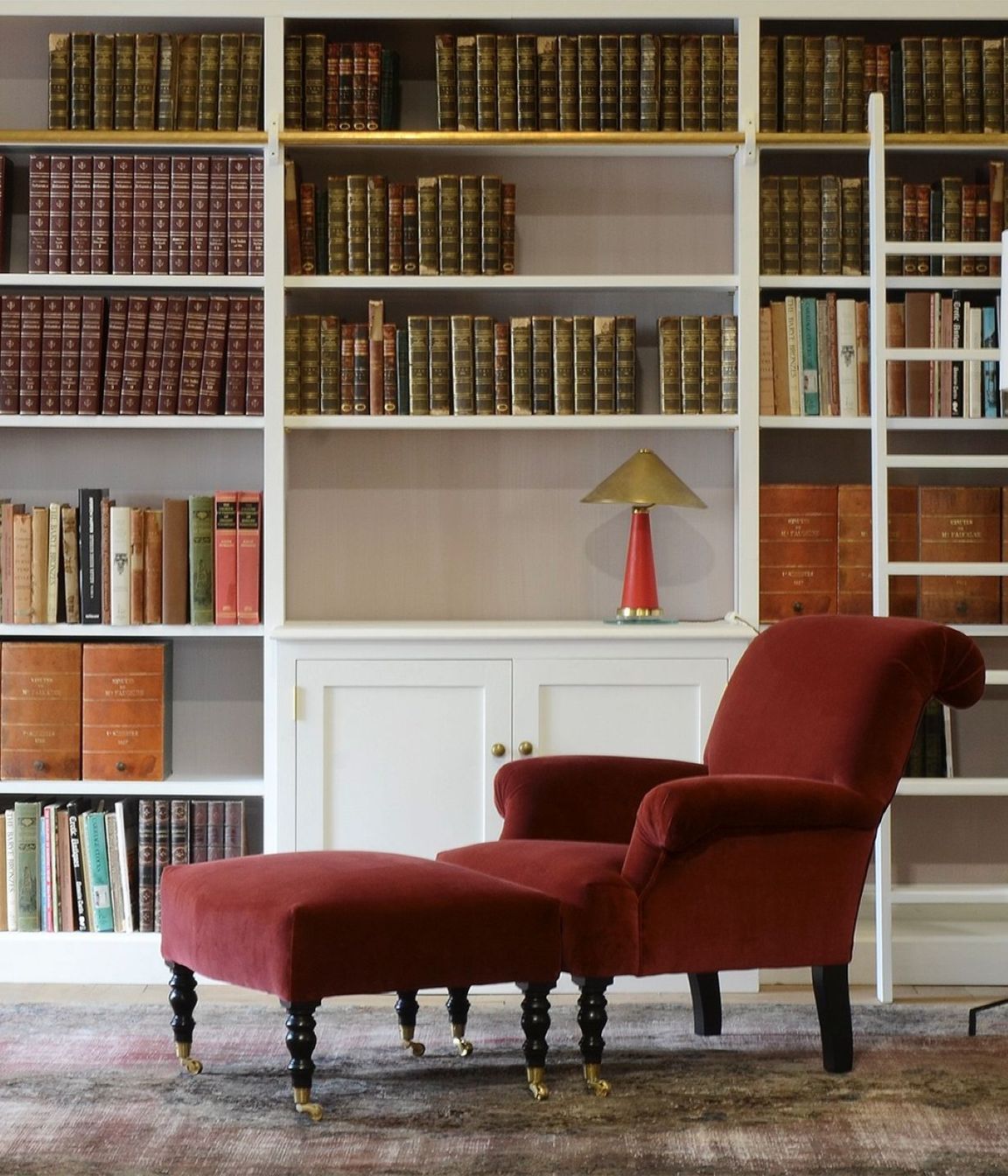 Organisation is fundamental to good styling, seen here with the Library Bookcase from John Stephens &amp; Co.