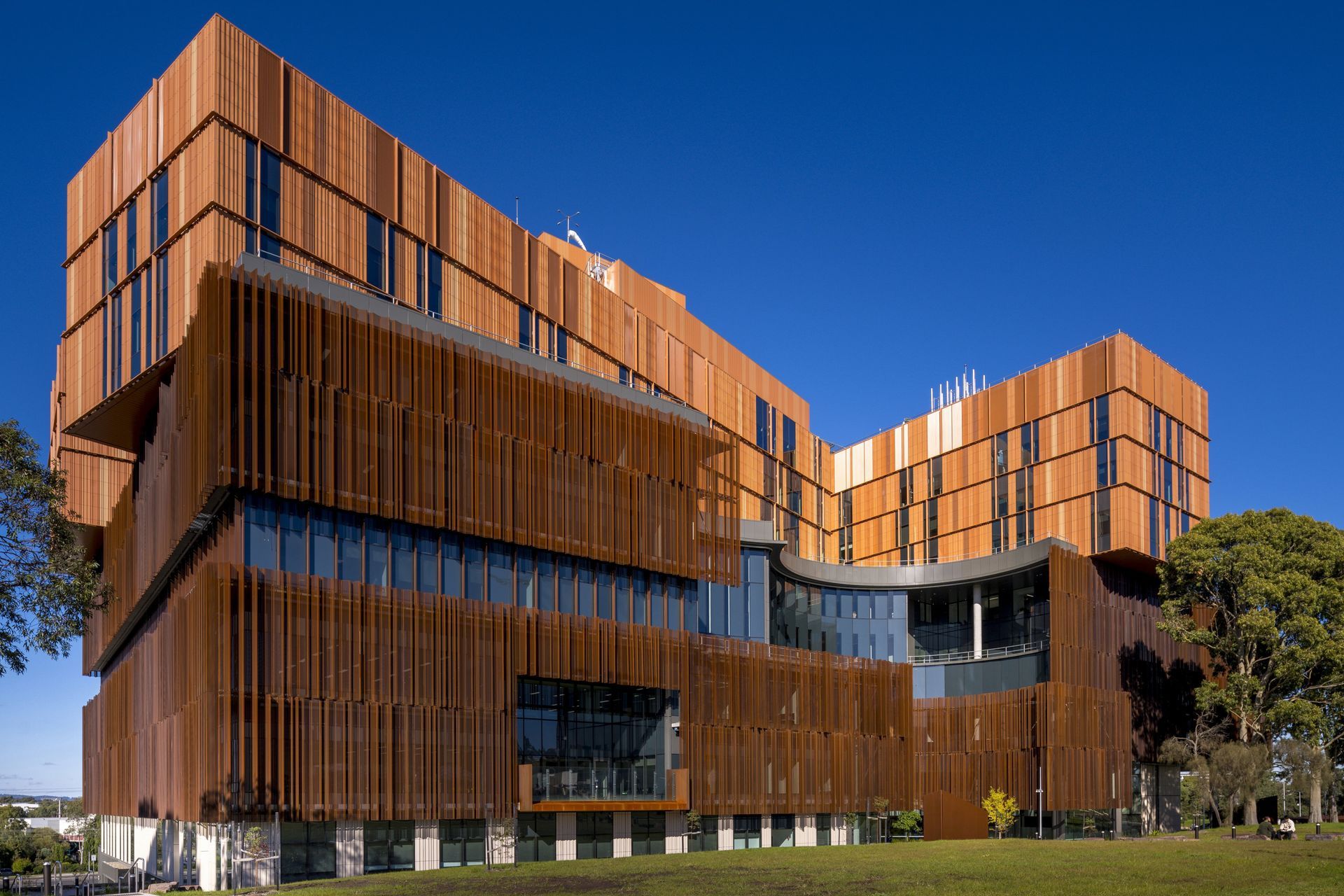 Perforated sheet is mostly used as a commercial solution, but can sometimes feature on residential buildings such as custom built homes or special architectural projects. Featured product: Perforated Cladding.