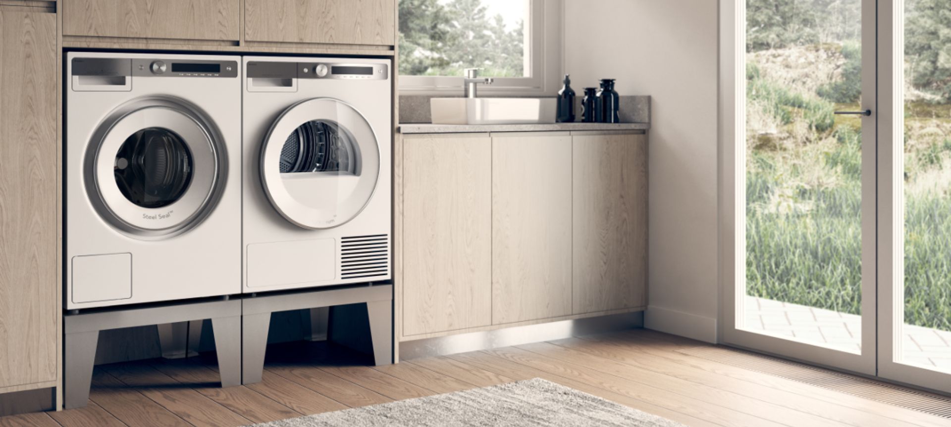 The Style 8kg Dryer (right) by ASKO.