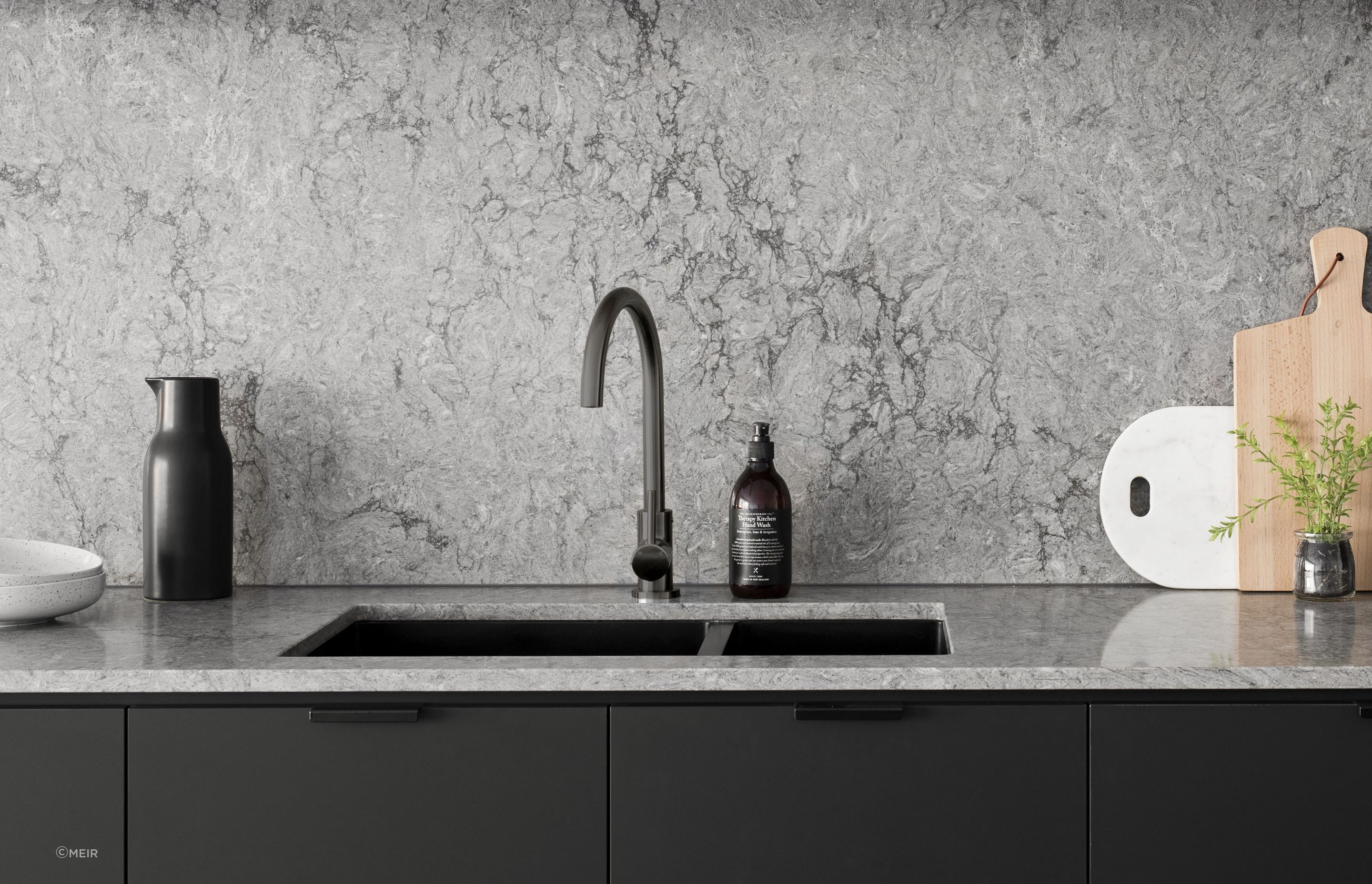 With a 5-star WELS rating, the Round Kitchen Mixer Tap from Meir is a testament to both quality and sustainability.