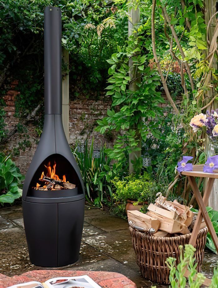 Outdoor fireplaces can function is small or large outdoor areas, depending on your preference. Featured product: Morso Kamino Outdoor Fireplace.