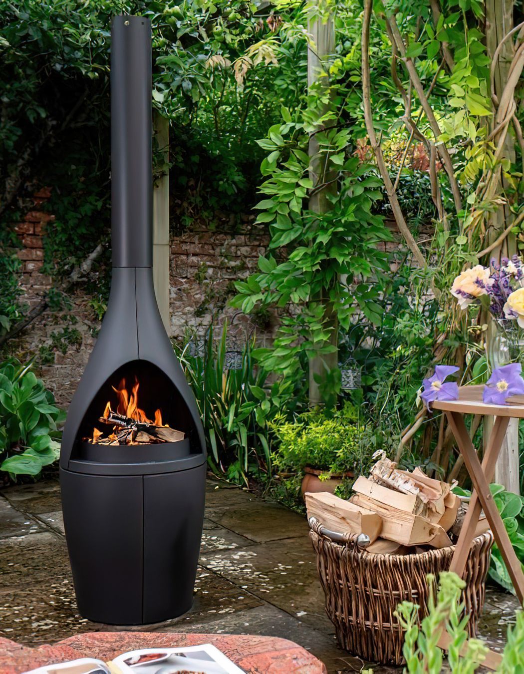 Outdoor fireplaces can function is small or large outdoor areas, depending on your preference. Featured product: Morso Kamino Outdoor Fireplace.