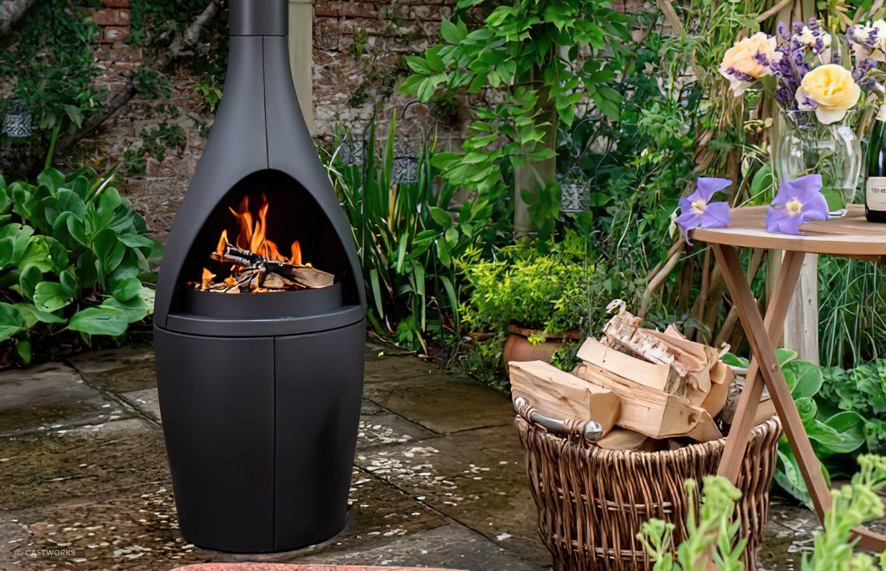 Outdoor fireplaces can function is small or large outdoor areas, depending on your preference. Featured product: Morso Kamino Outdoor Fireplace.