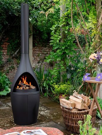 Outdoor fireplaces can function is small or large outdoor areas, depending on your preference. Featured product: Morso Kamino Outdoor Fireplace.