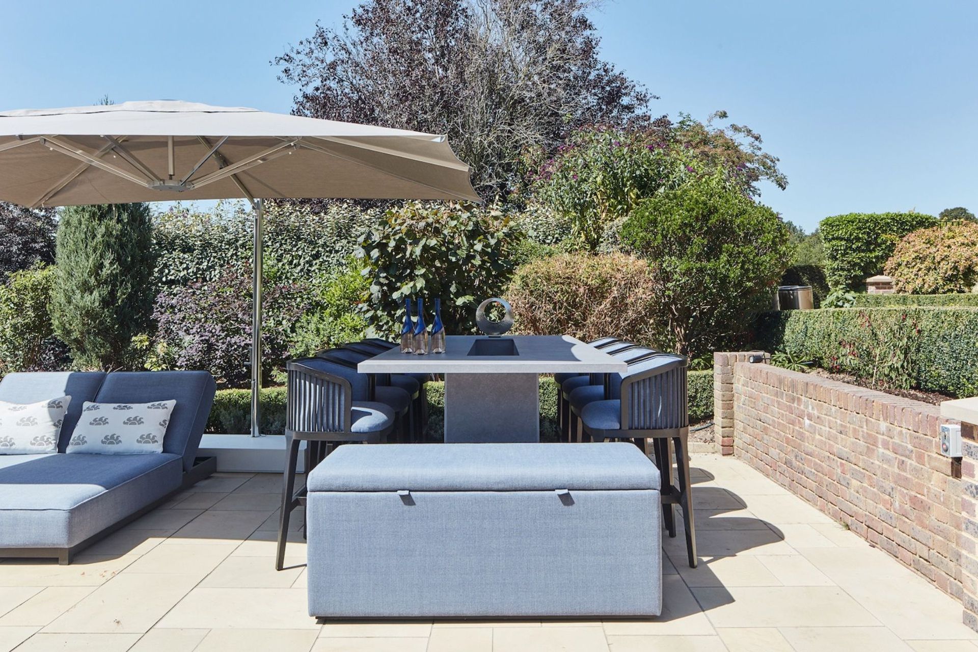 The practical and stylish Azur Storage Ottoman by Coco Wolf from Wolf &amp; South.