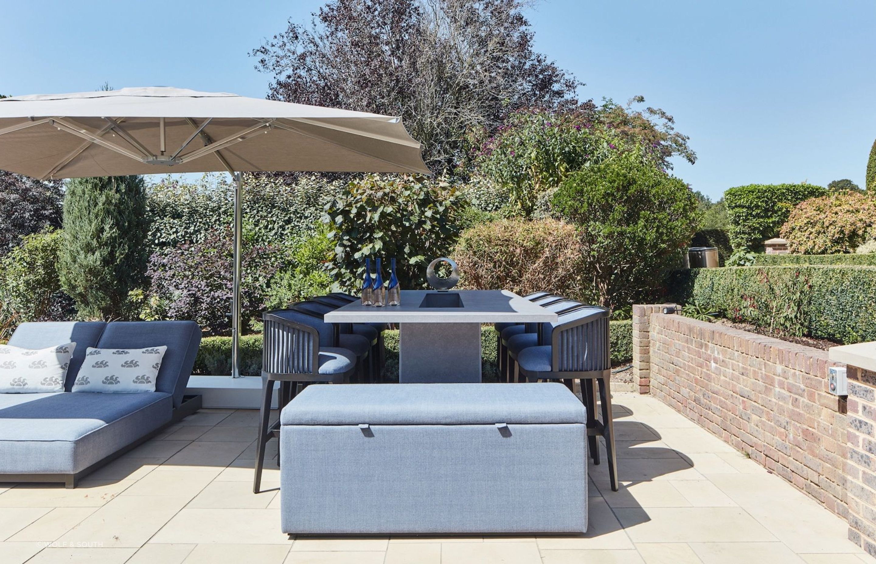 The practical and stylish Azur Storage Ottoman by Coco Wolf from Wolf & South.