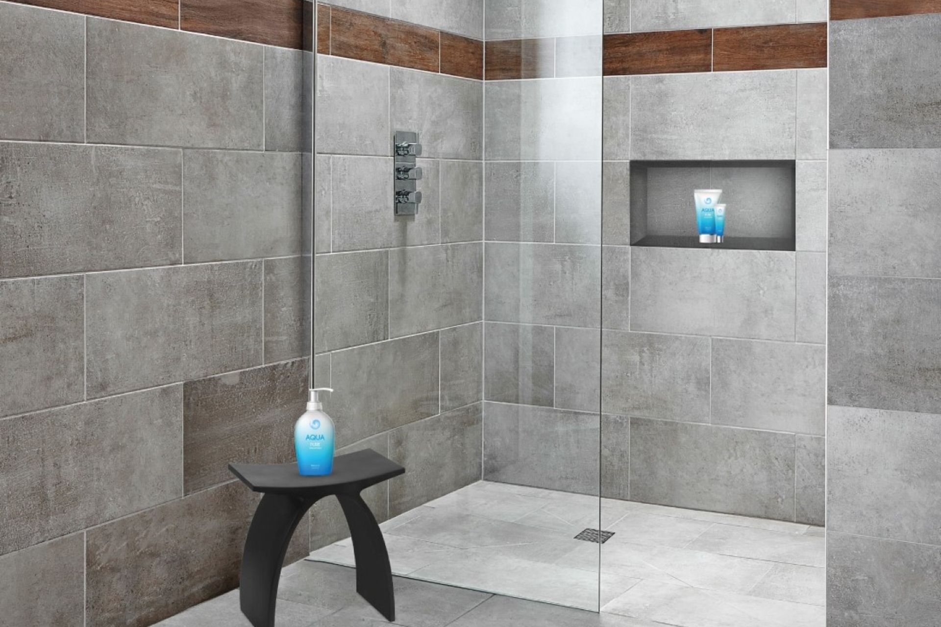 The Marmox Shower Base System facilitates a tiled flooring solution for superior comfort and aesthetics.