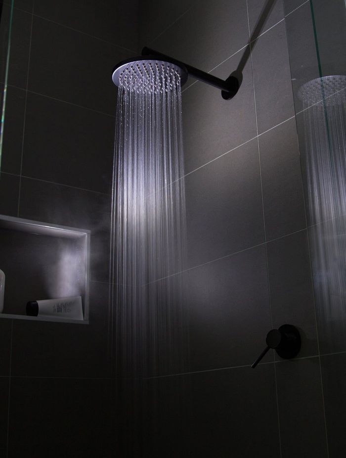 Round Wall Shower Arm 400mm - Matte Black
By Meir