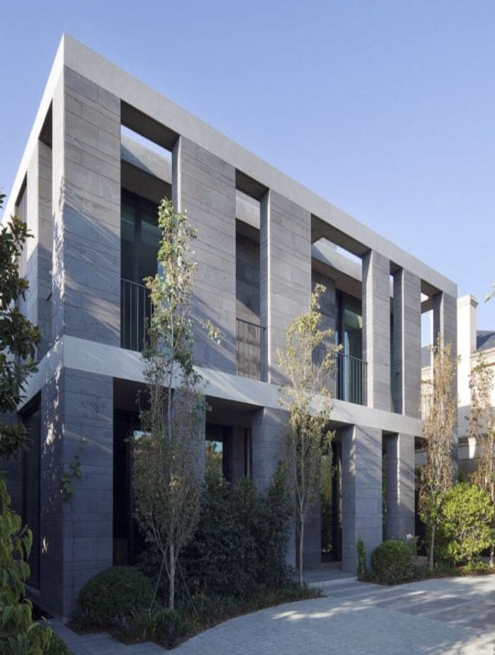 Bluestone gives a distinguished natural feel to a building that's hard to match. Featured product: Bluestone Facades + Wall Cladding.