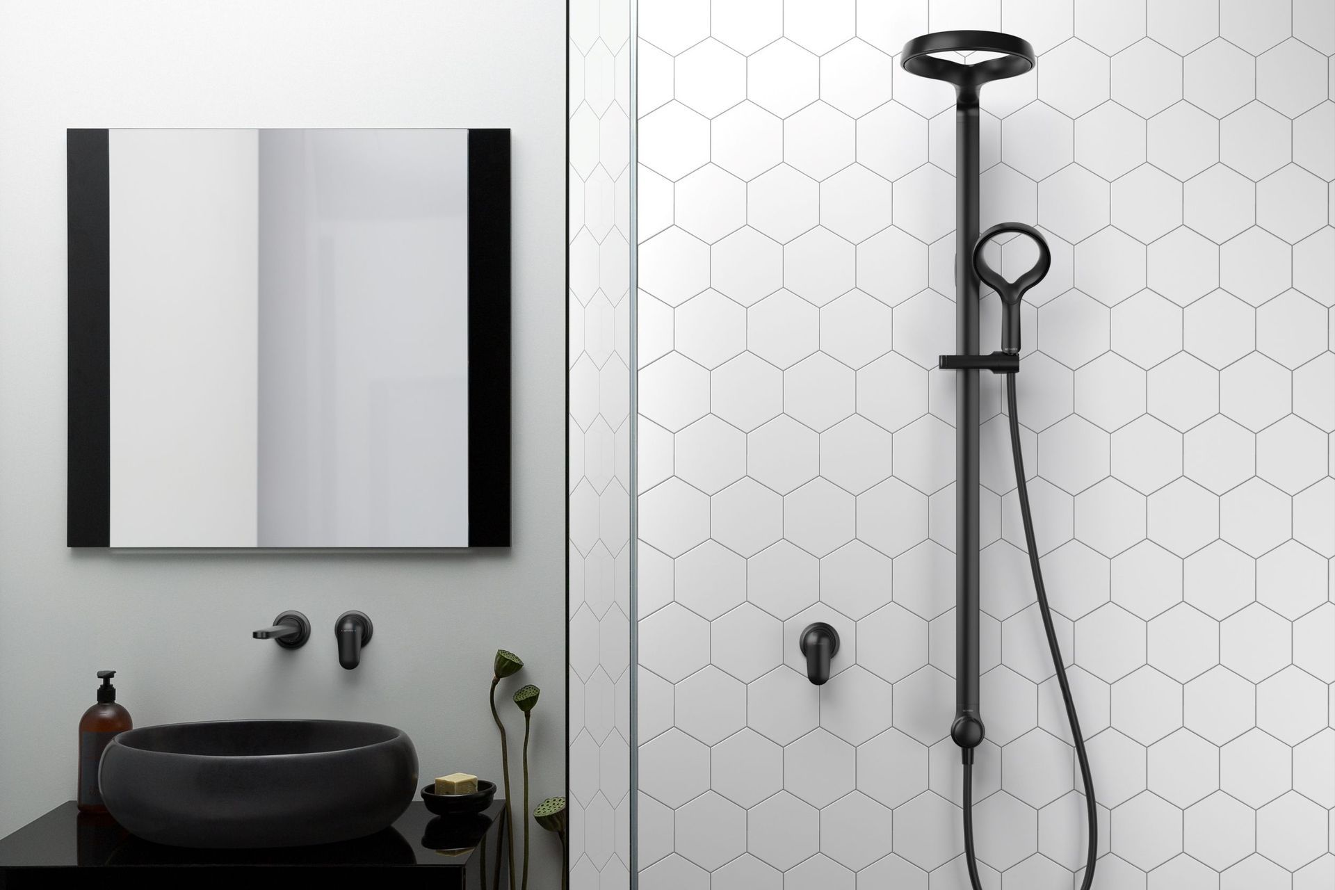 The innovative Aurajet Aio Shower System is packed with features including ultra wide coverage and limescale resistance.