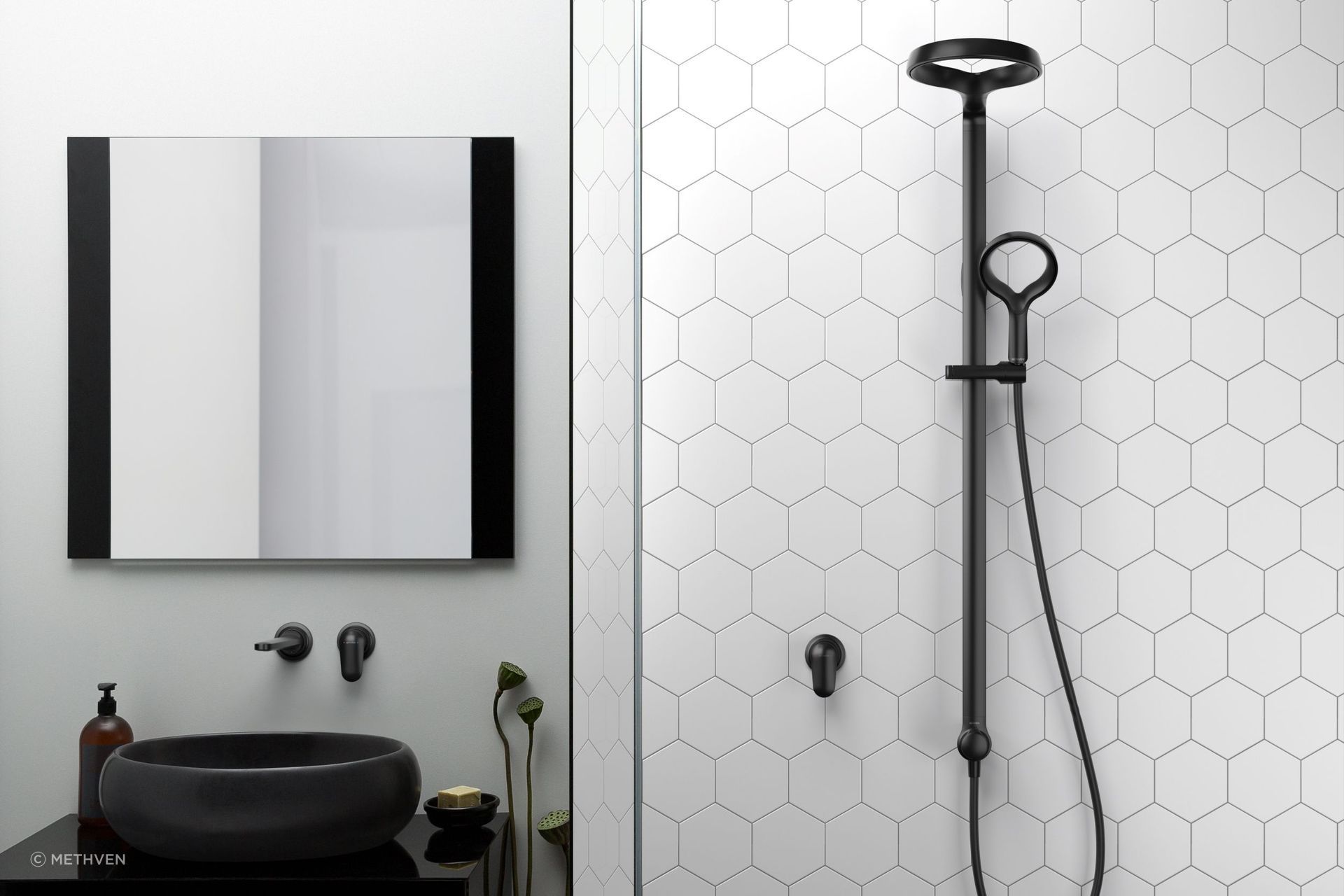 The innovative Aurajet Aio Shower System is packed with features including ultra wide coverage and limescale resistance.