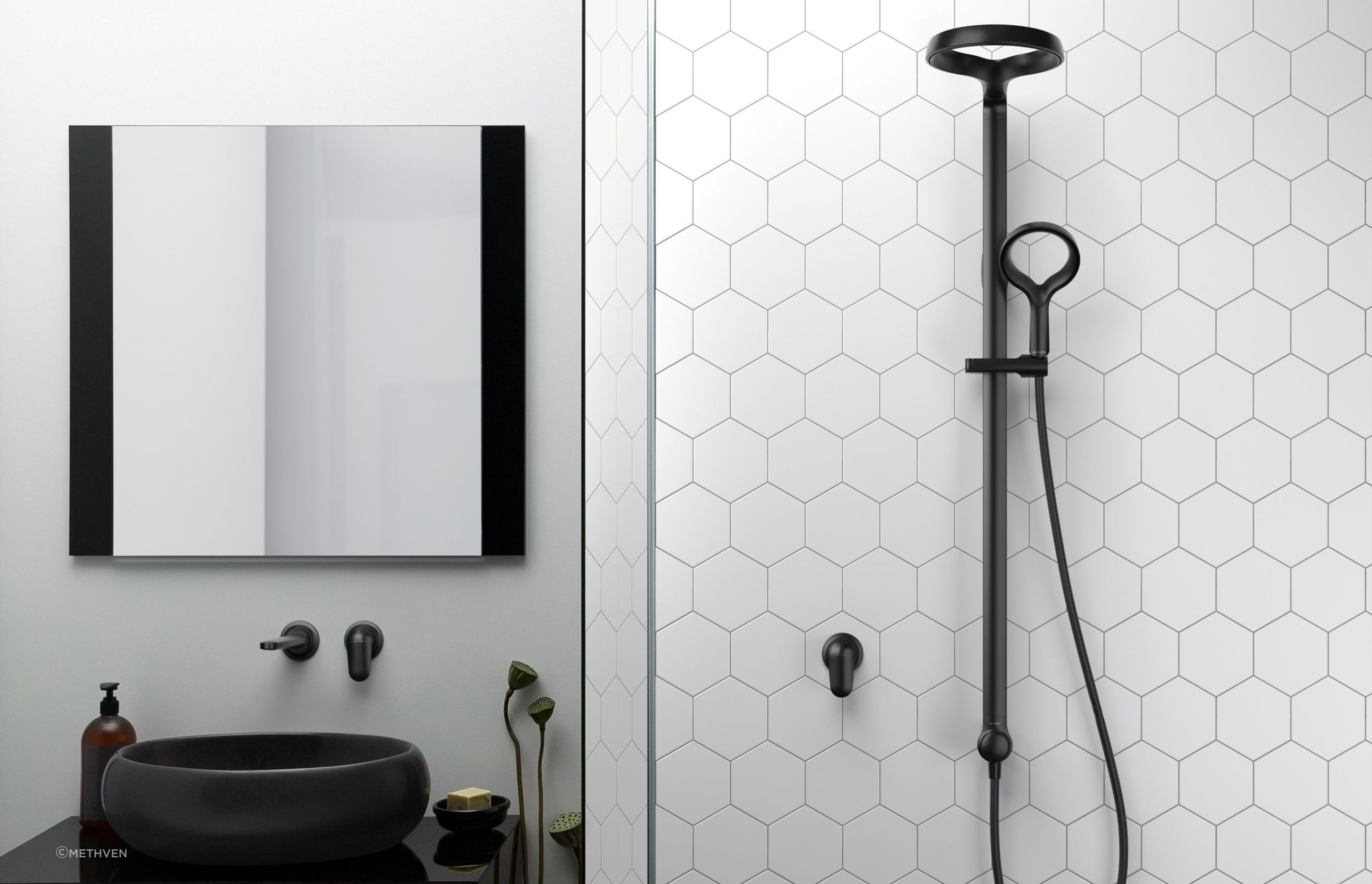 The innovative Aurajet Aio Shower System is packed with features including ultra wide coverage and limescale resistance.