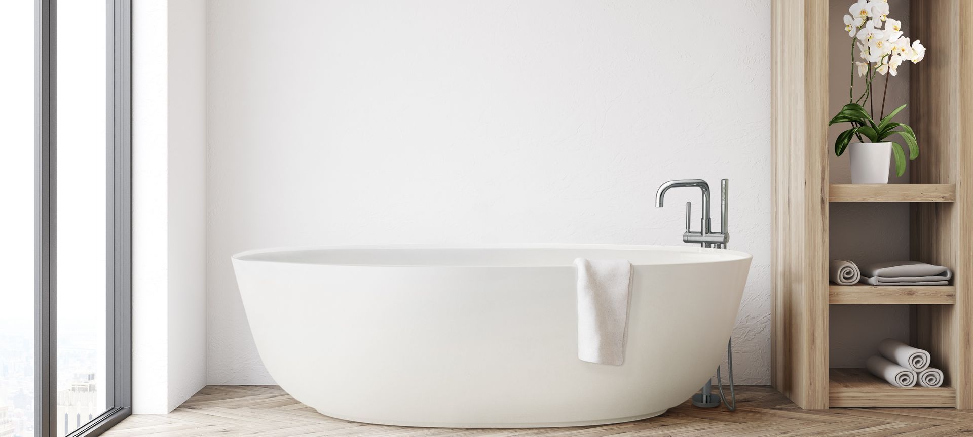Milano Freestanding 'Stone' Bath from Englefield.