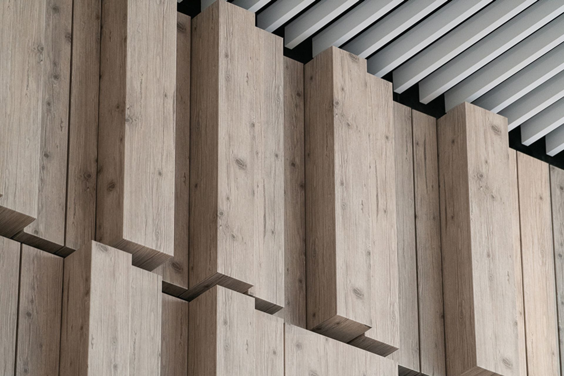 Each panel can be customised to your own design preference. Featured product: Mokuzai Custom Folded Panels.