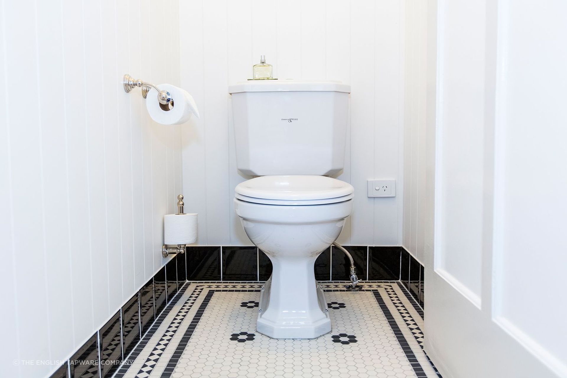 Design extras such as designer toilet roll holders can compliment a new toilet suite well.