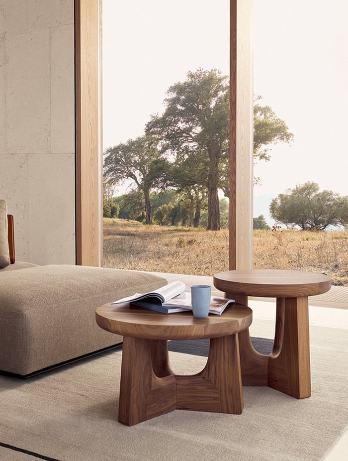 A stool coffee table can offer you an additional seating option when needed. Featured product: Nara Coffee Table.