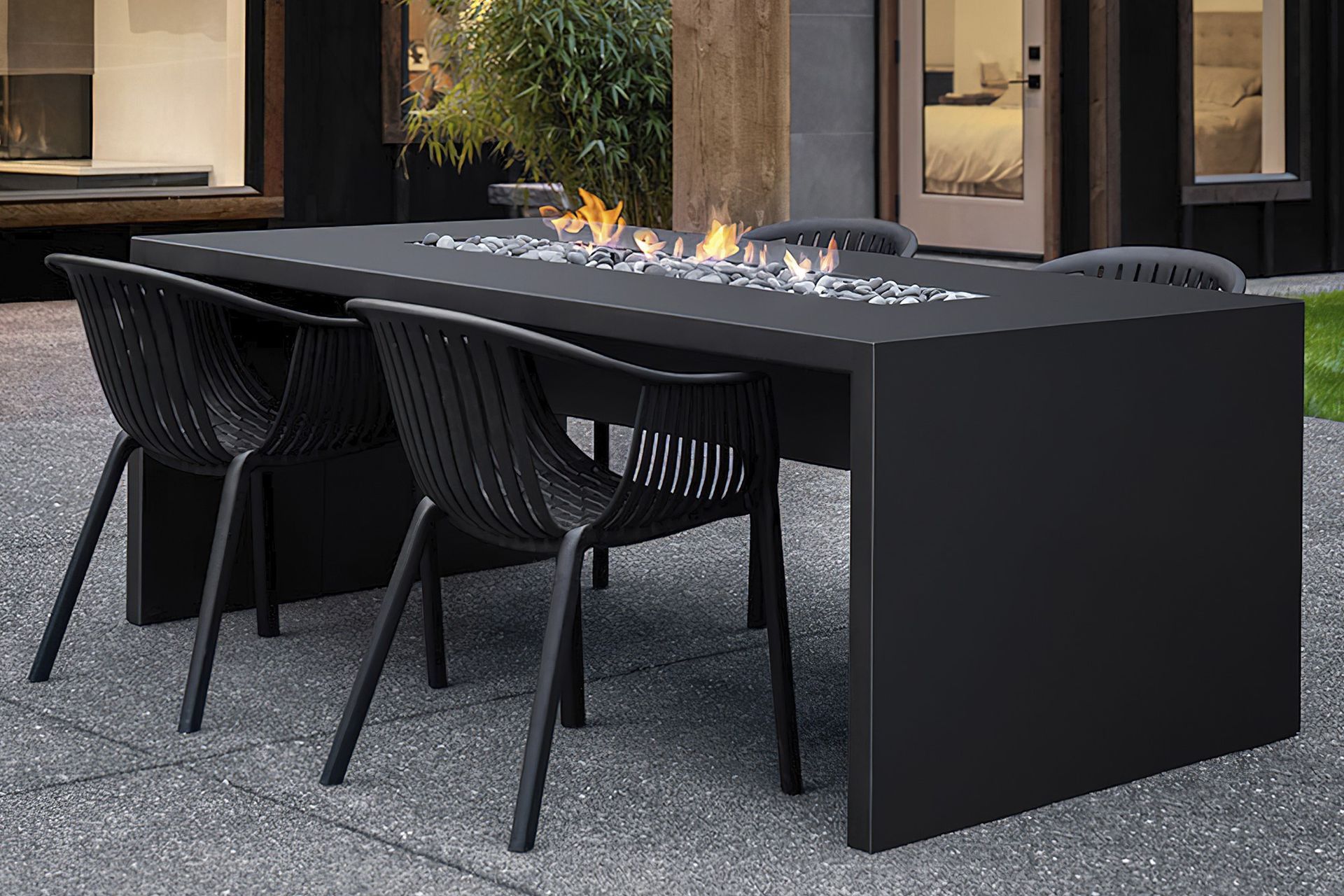 The multi-functional Nimbus Fire Pit Table enhances the atmosphere of any occasion.