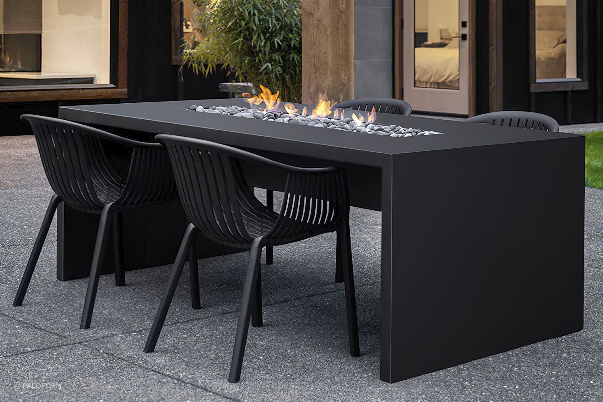 The multi-functional Nimbus Fire Pit Table enhances the atmosphere of any occasion.