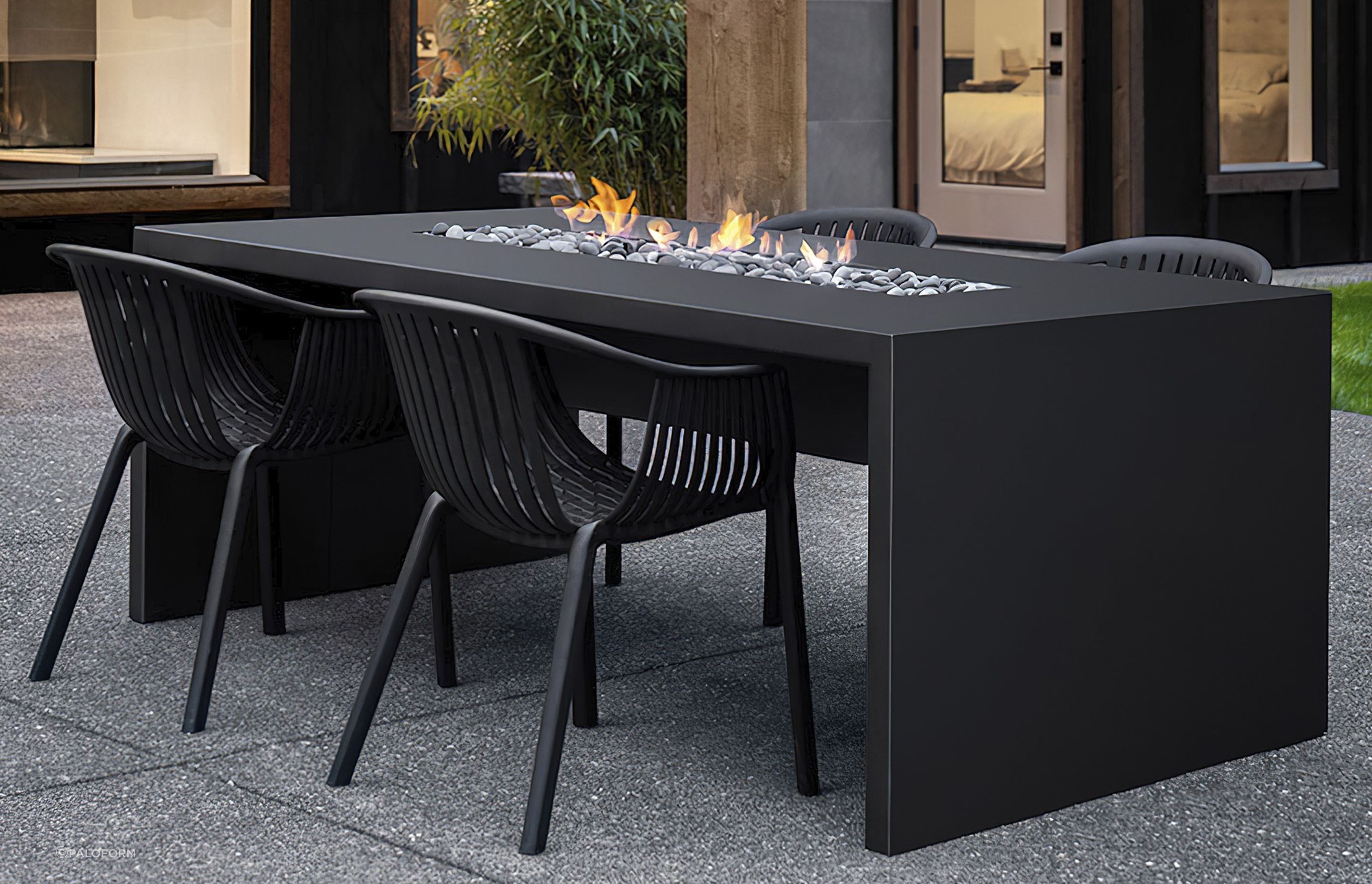 The multi-functional Nimbus Fire Pit Table enhances the atmosphere of any occasion.