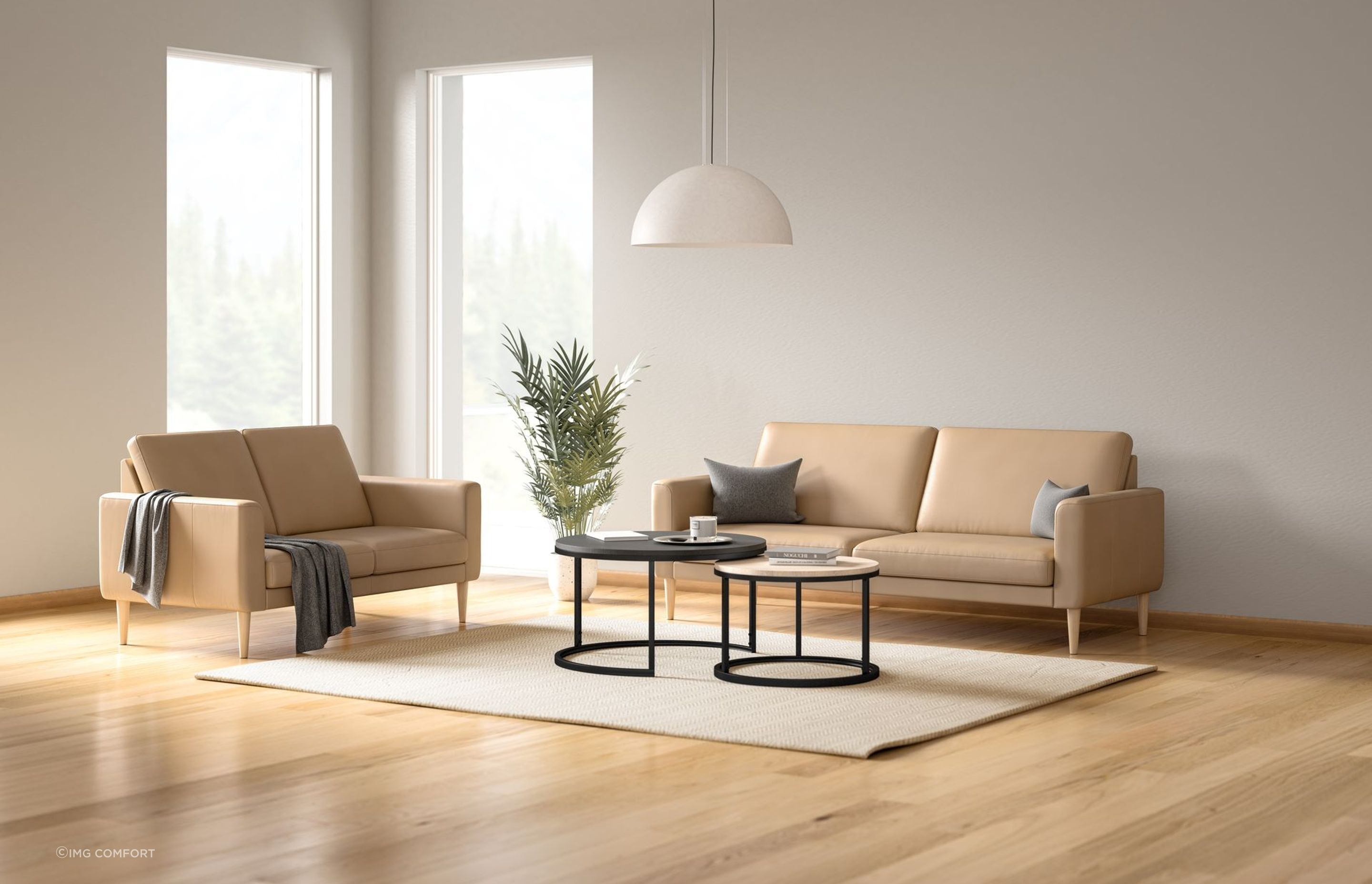 The Norbo Fixed Sofa from IMG Comfort is available in a range of colours from Trend Snow to Prime Black.
