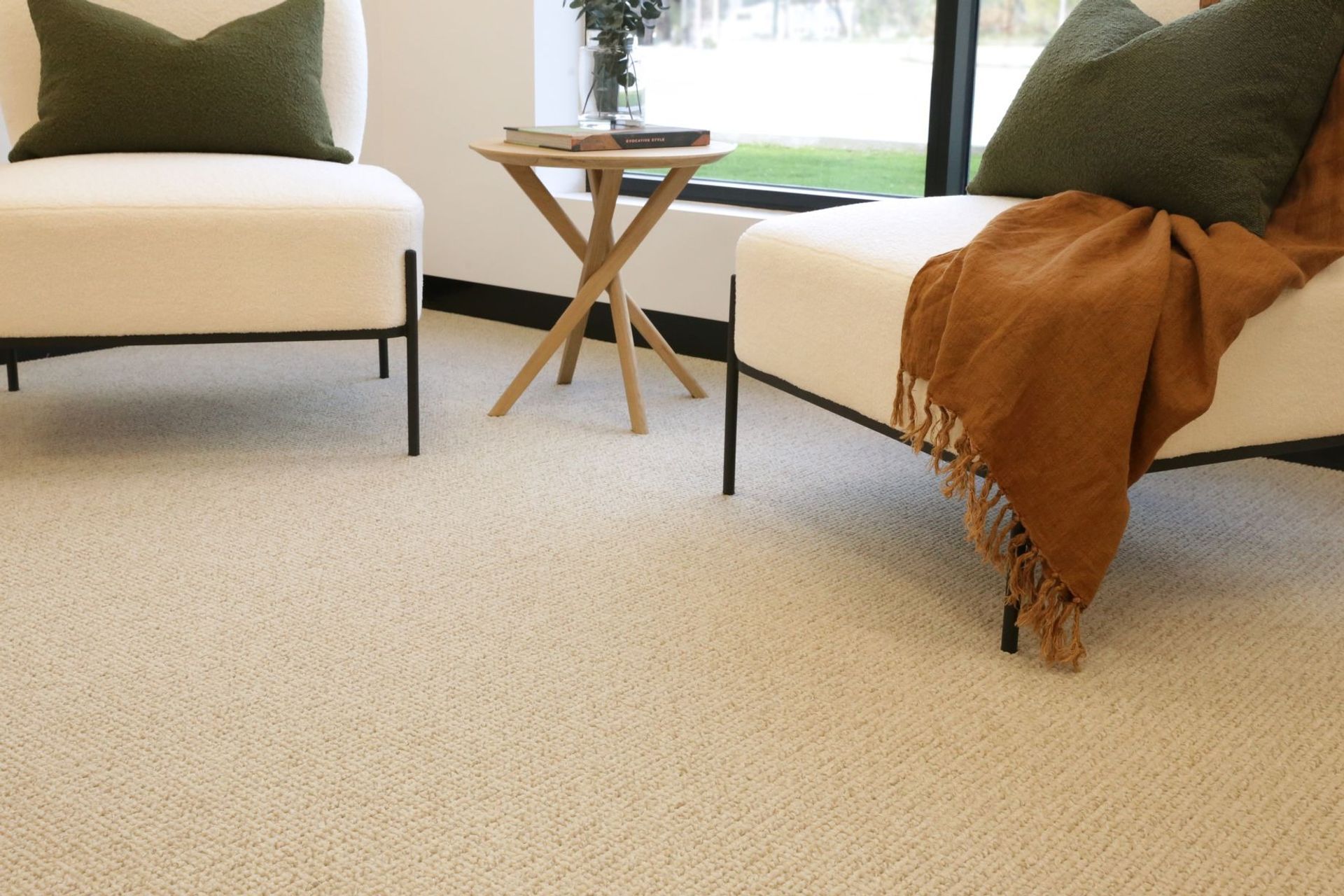 Orchard Loop Pile Textured Carpet offers supreme comfort, has track-resistant construction and a rich, tactile texture.