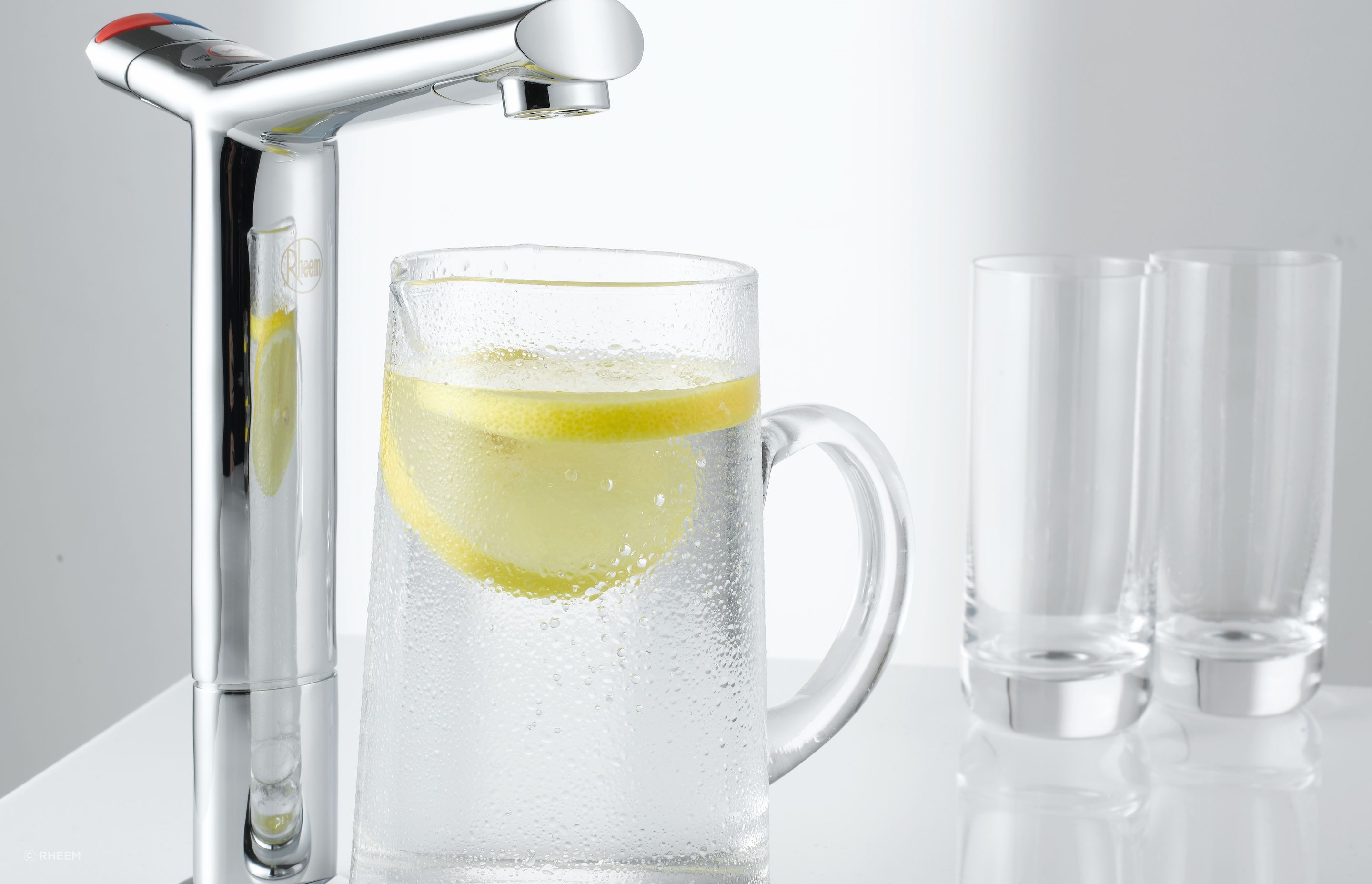 The Rheem On-Tap provides clean filtered water with 5 Micron filter that helps you maintain a healthy lifestyle in the home.