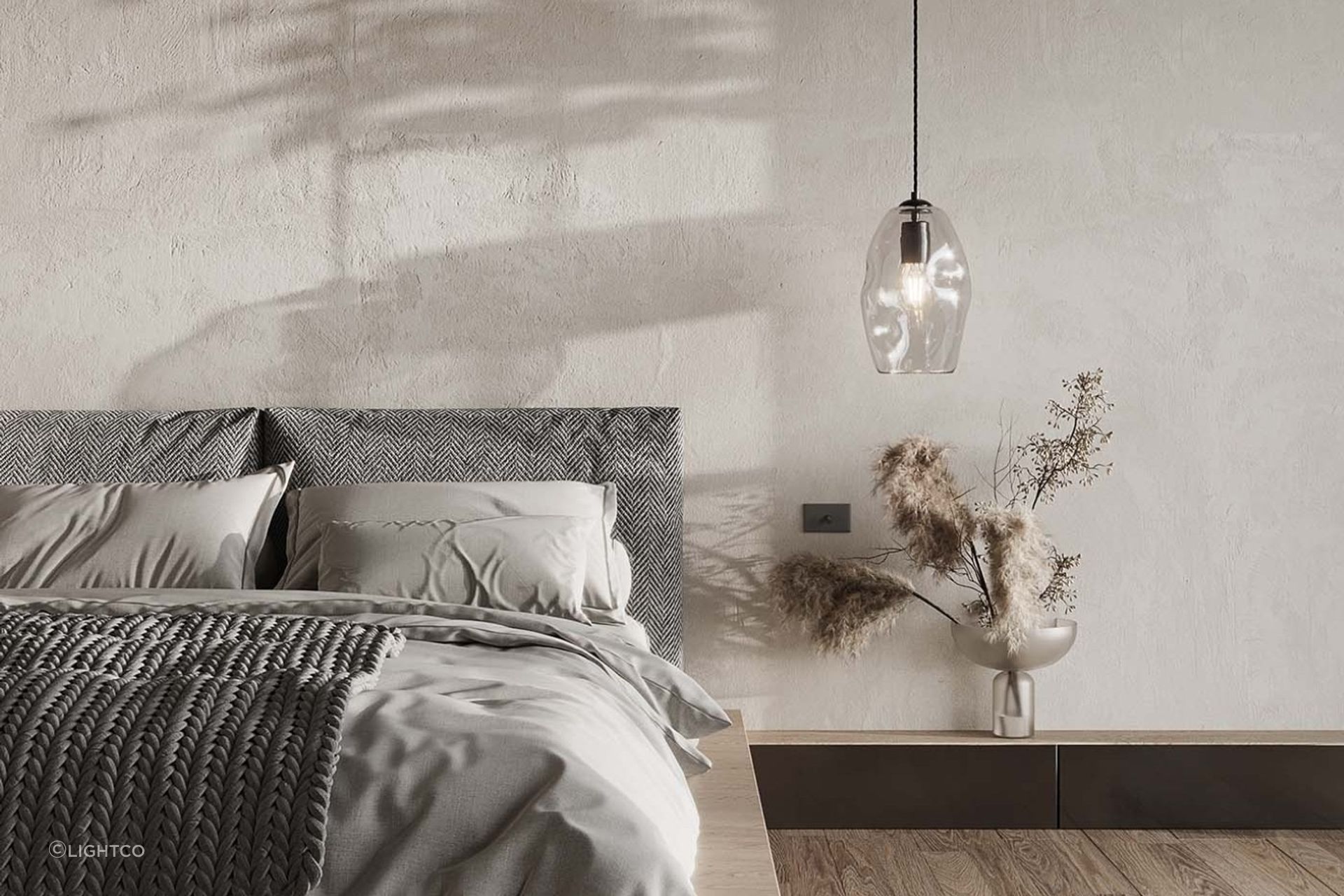 This stunning Organic Pendant Light by LightCo allows its exquisite bulb to shine.
