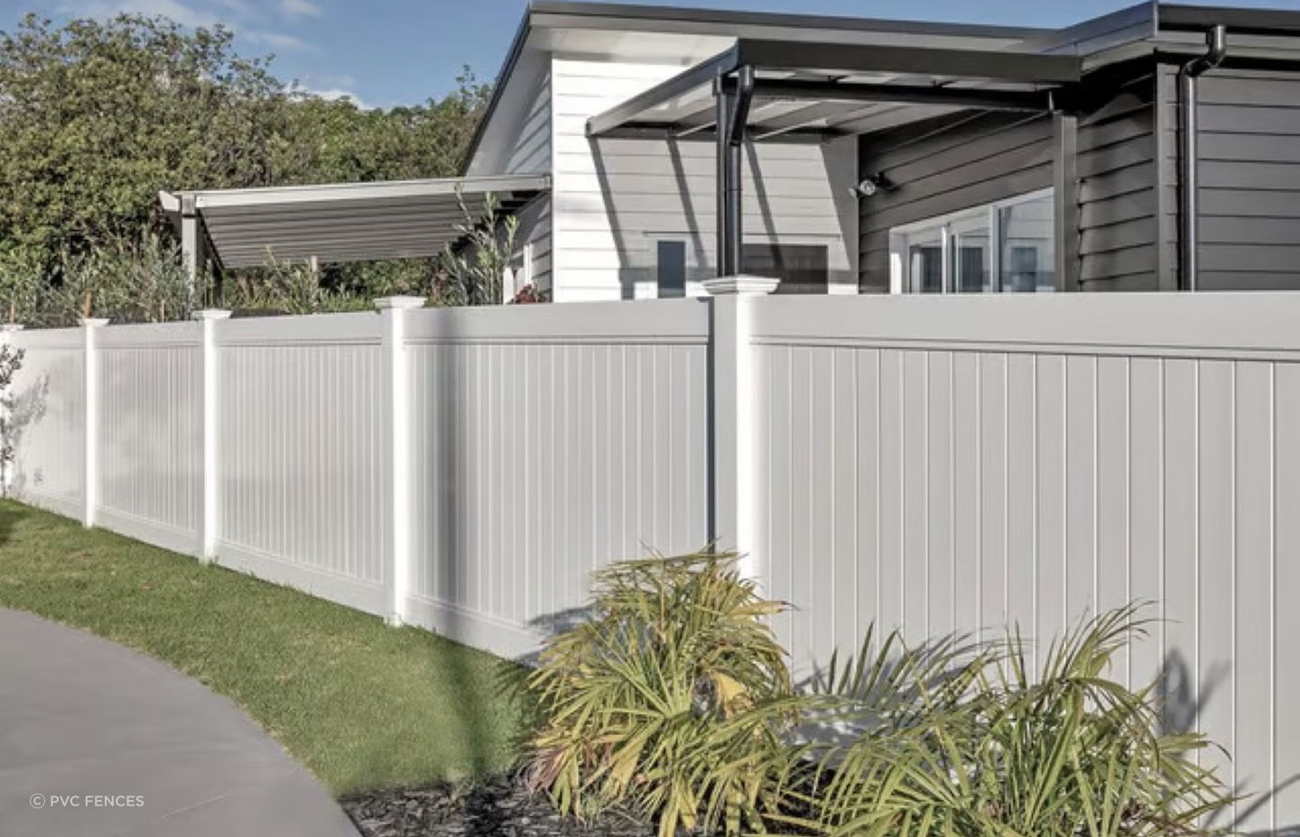 High-quality vinyl fencing offer great aesthetics and are virtually maintenance-free.