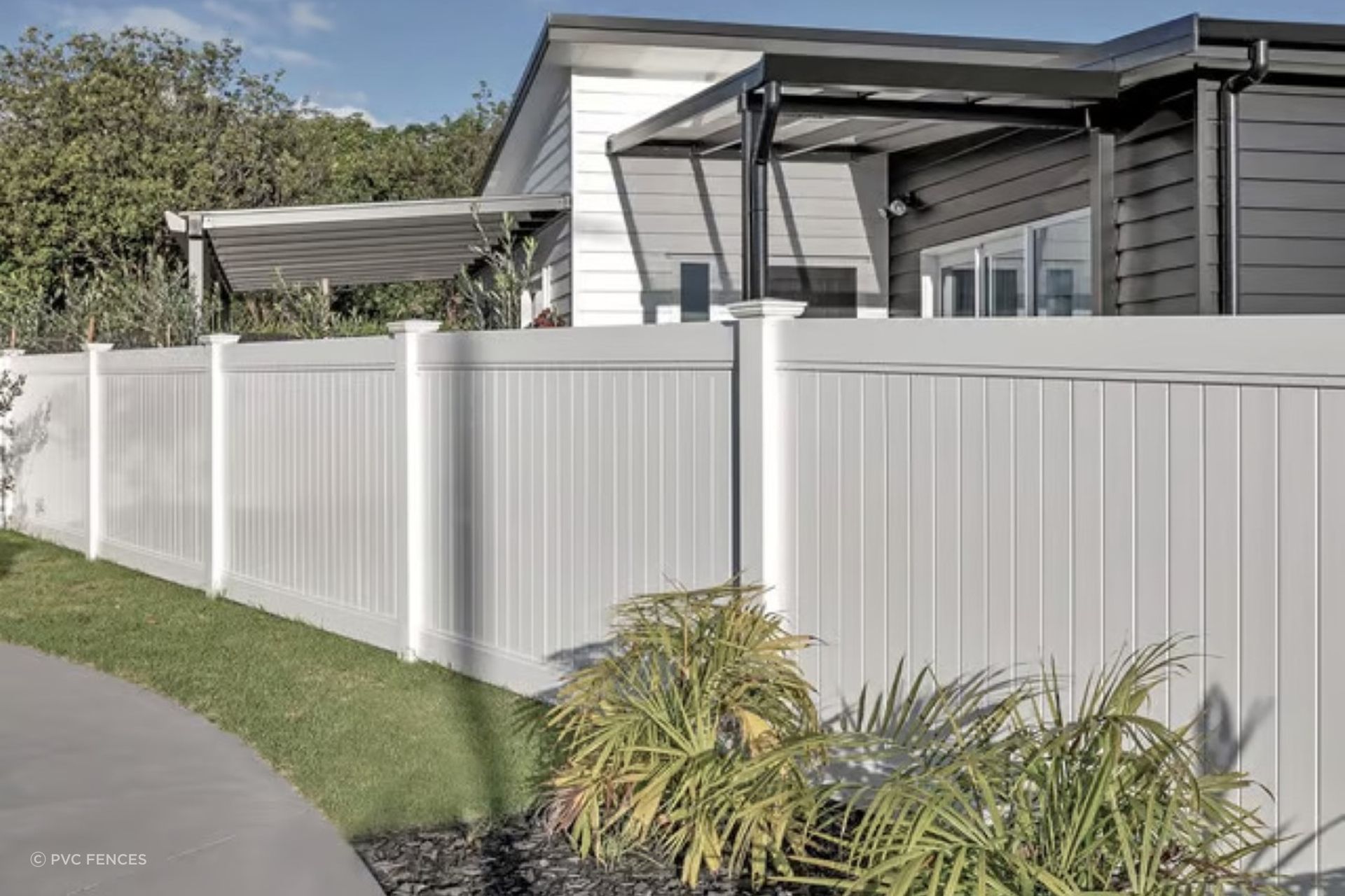 High-quality vinyl fencing offer great aesthetics and are virtually maintenance-free.