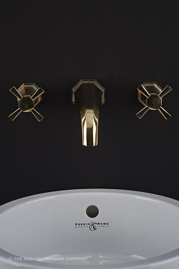 Perrin &amp; Rowe Deco Wall Mounted Basin Taps
by The English Tapware Company