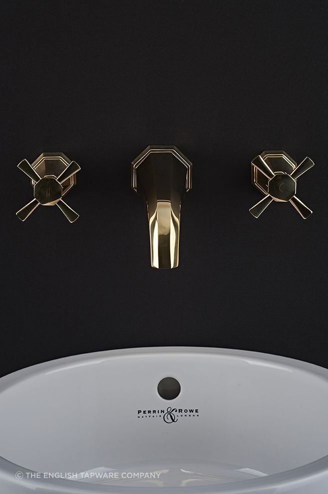 Perrin &amp; Rowe Deco Wall Mounted Basin Taps
by The English Tapware Company