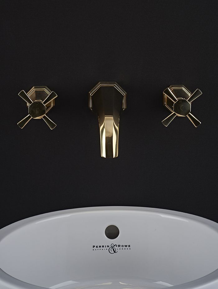 Perrin & Rowe Deco Wall Mounted Basin Taps
by The English Tapware Company