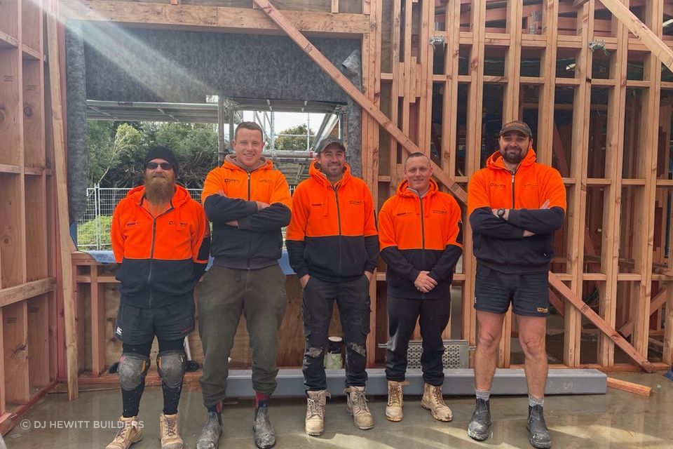 DJ Hewitt team members from left: Kris, Lukas, David, Andrew, and Simon.