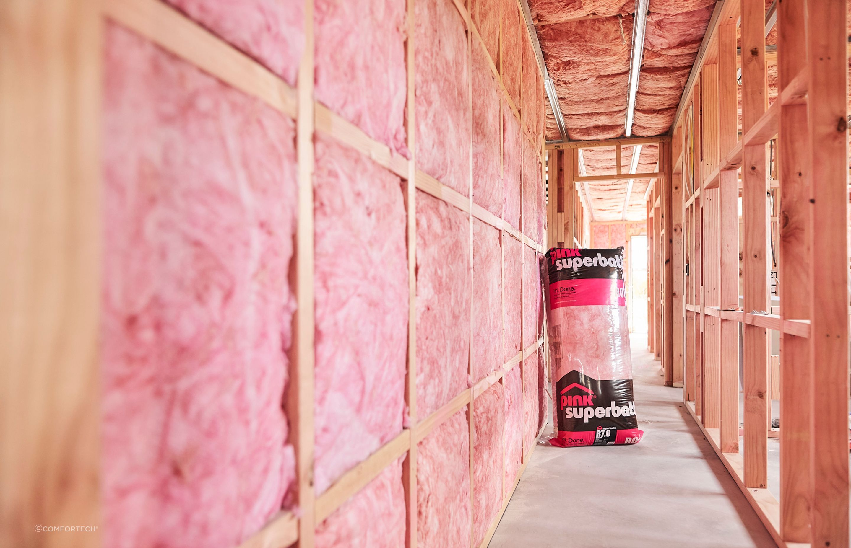 Pink® Superbatts® insulation is a highly popular type of glasswool insulation on the market in the New Zealand.