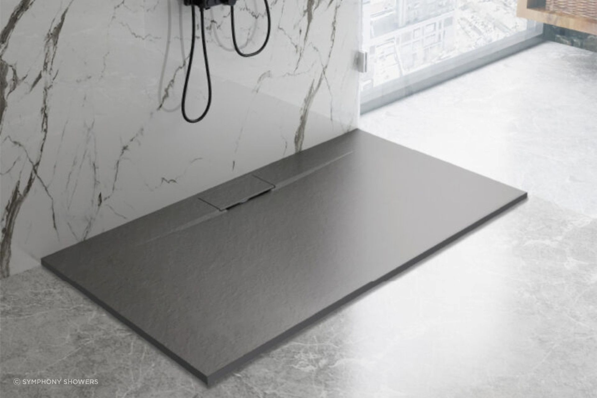 The Pinnacle Tray by Symphony Showers is made from SMC, an innovative composite material made from resin, fillers and glass fibre.