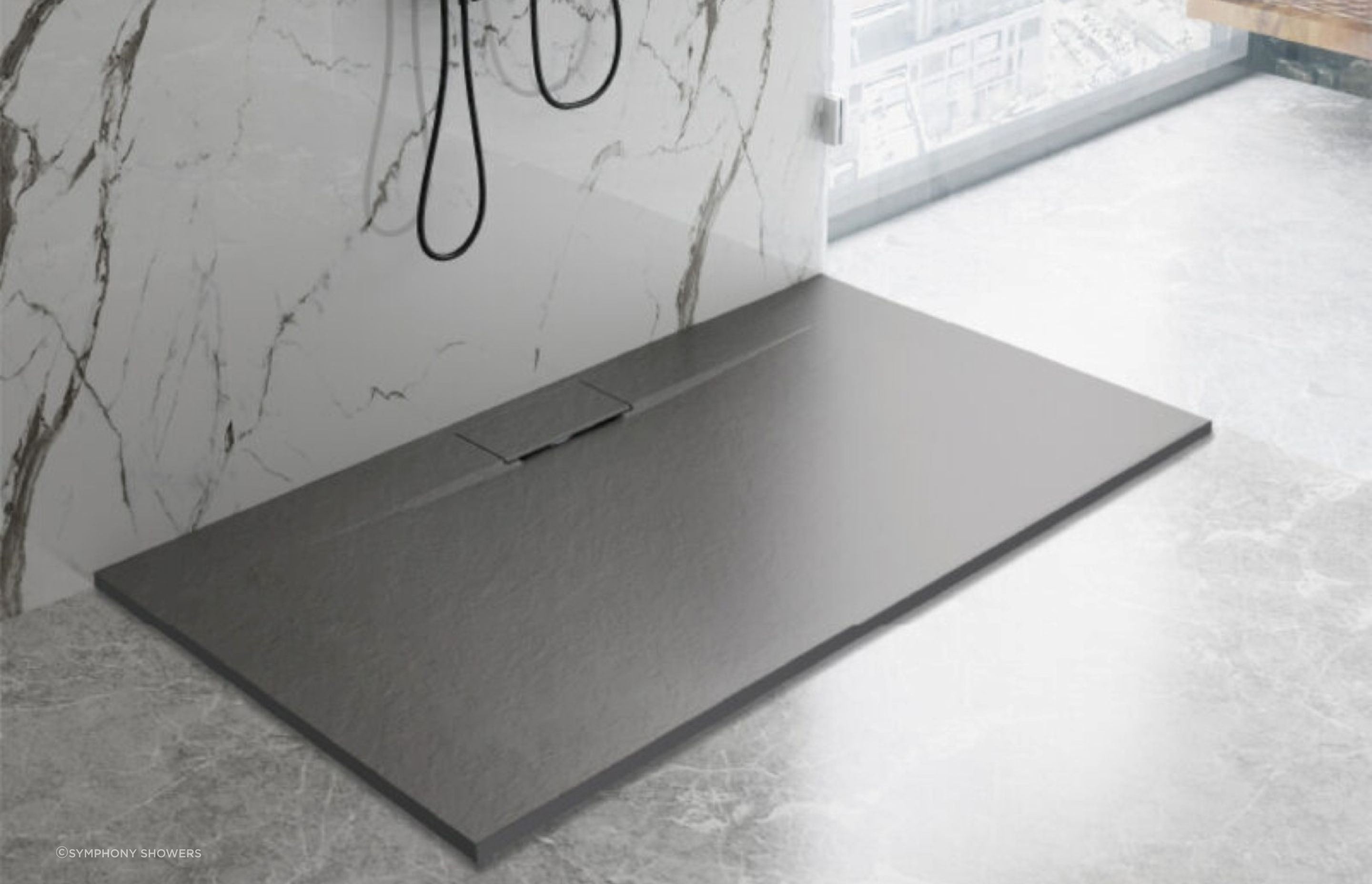The Pinnacle Tray by Symphony Showers is made from SMC, an innovative composite material made from resin, fillers and glass fibre.