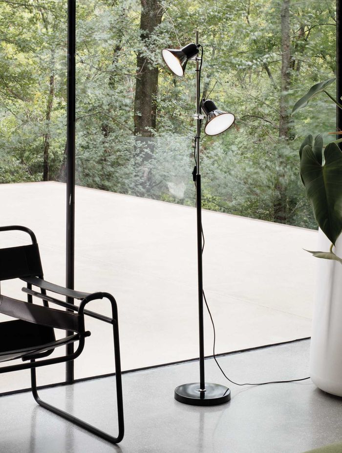 Floor lamps with multiple adjustable lights, like the Polly Floor Lamp by Lighthouse Lighting, offer a whole host of lighting opportunities.