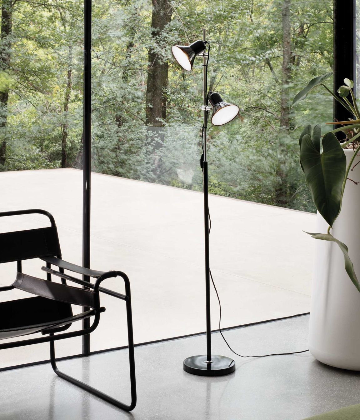 Floor lamps with multiple adjustable lights, like the Polly Floor Lamp by Lighthouse Lighting, offer a whole host of lighting opportunities.