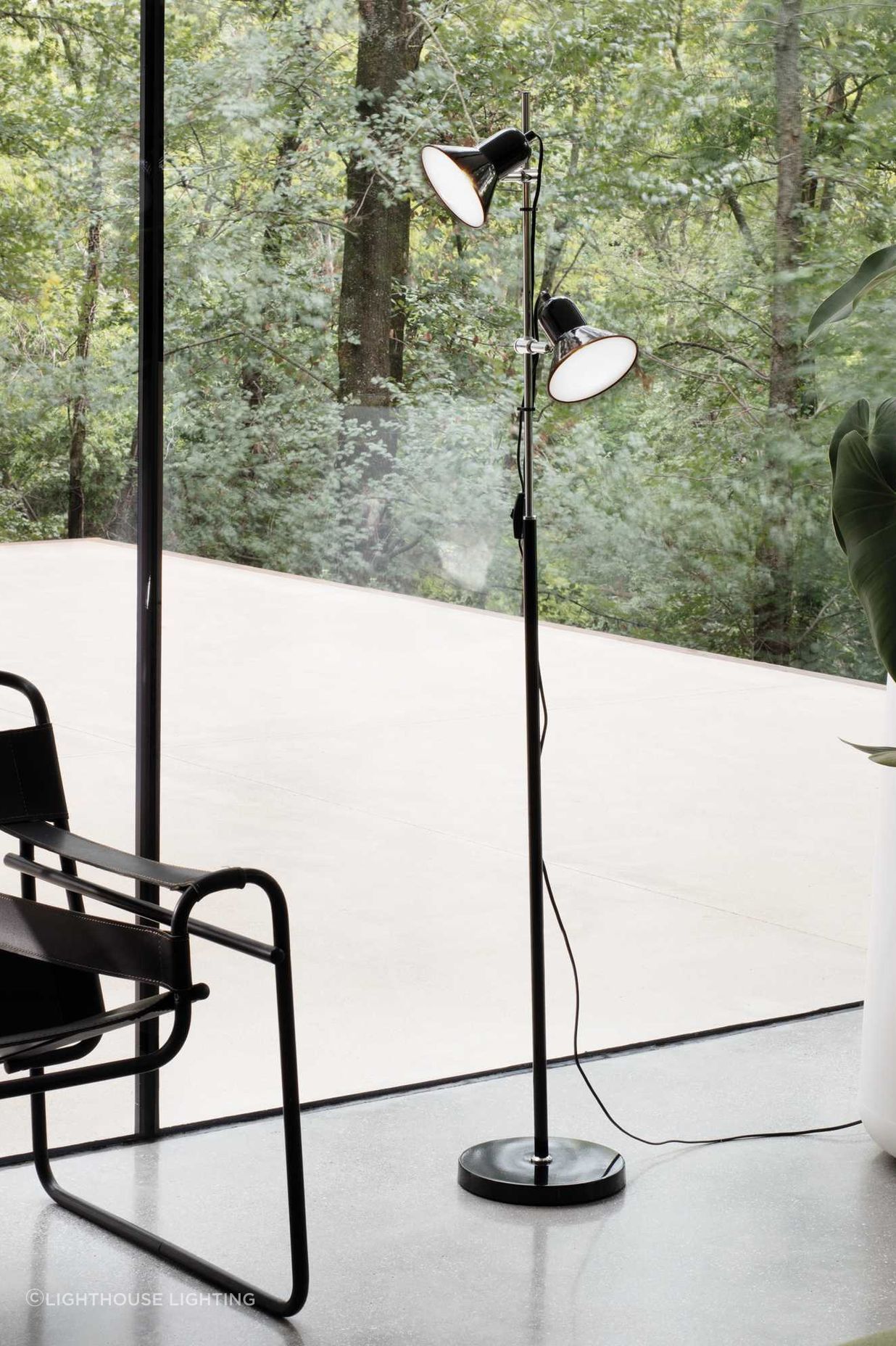 Floor lamps with multiple adjustable lights, like the Polly Floor Lamp by Lighthouse Lighting, offer a whole host of lighting opportunities.