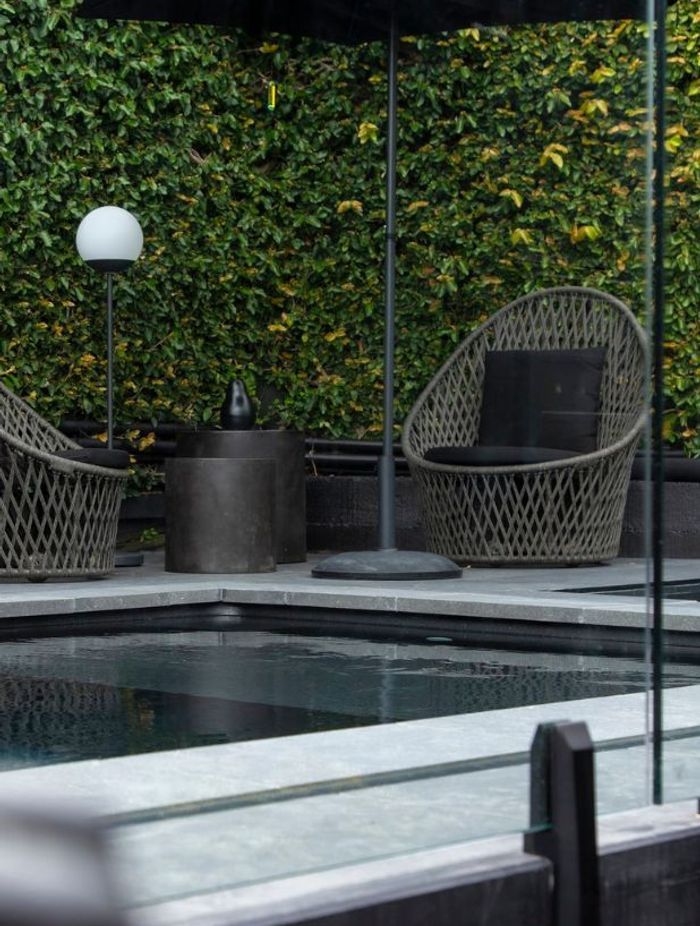 An unused front yard has been reimagined into a stunning inner-city plunge pool oasis.