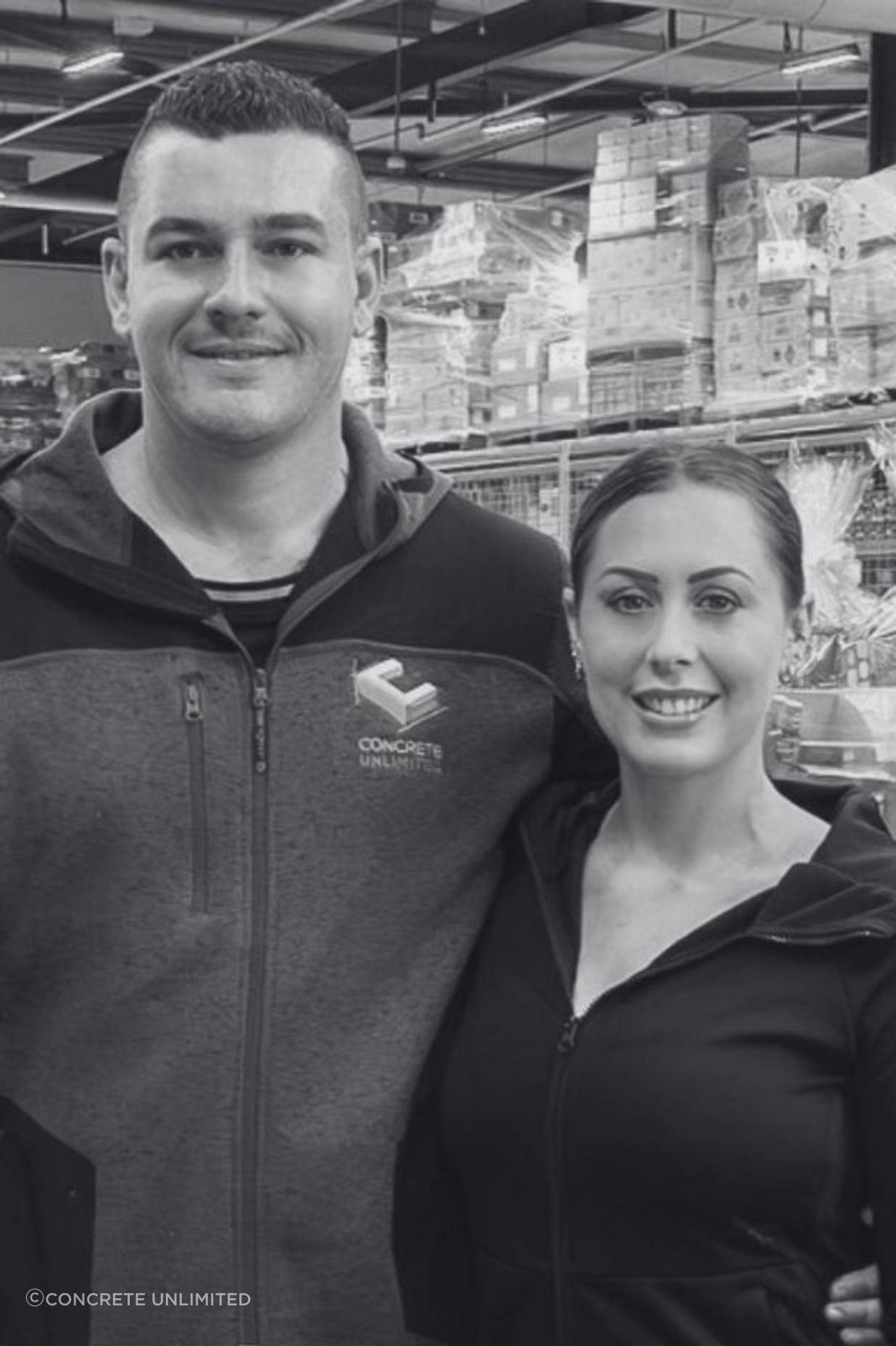 Ryan and Siobhan Berkett, founders of Concrete Unlimited